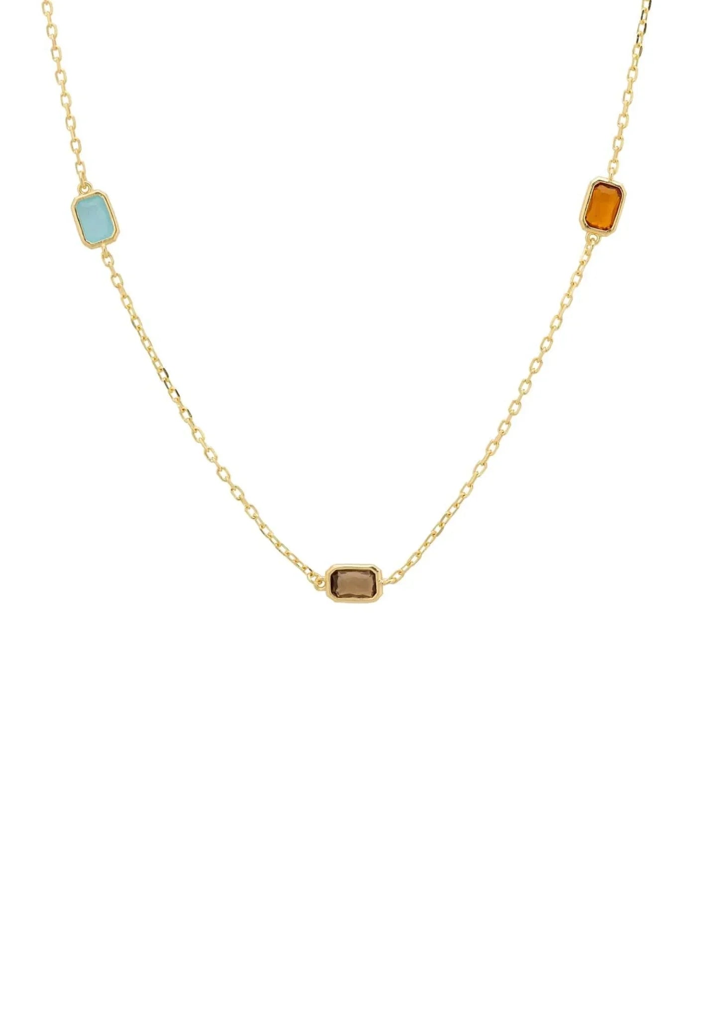Venice Rainbow 120Cm Necklace Gold - LATELITA Necklaces