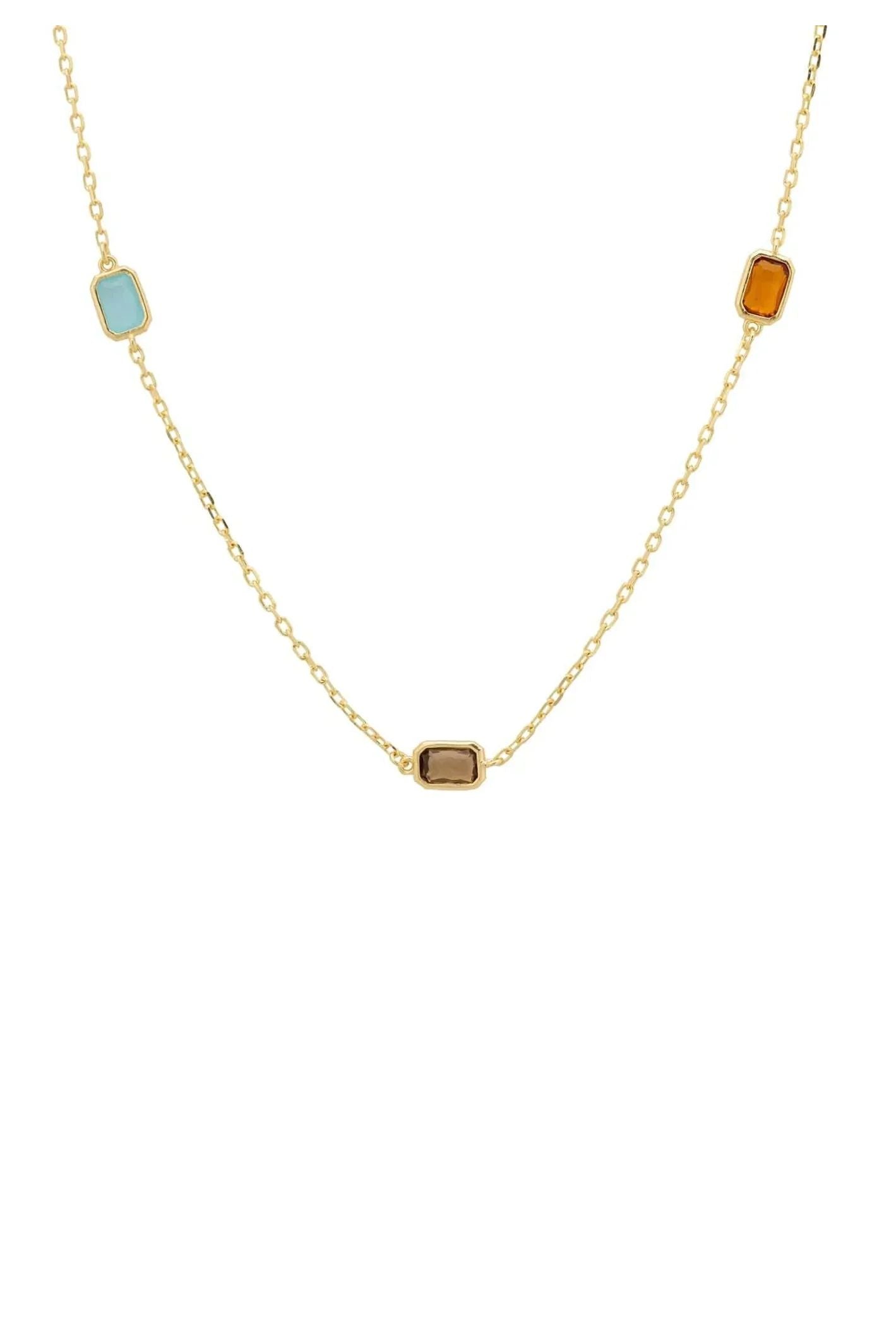 Venice Rainbow 120Cm Necklace Gold - LATELITA Necklaces