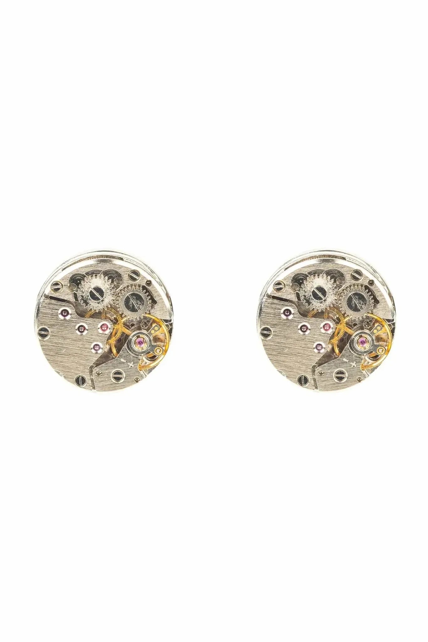 Watch Movement Cufflink Silver - LATELITA Cufflinks