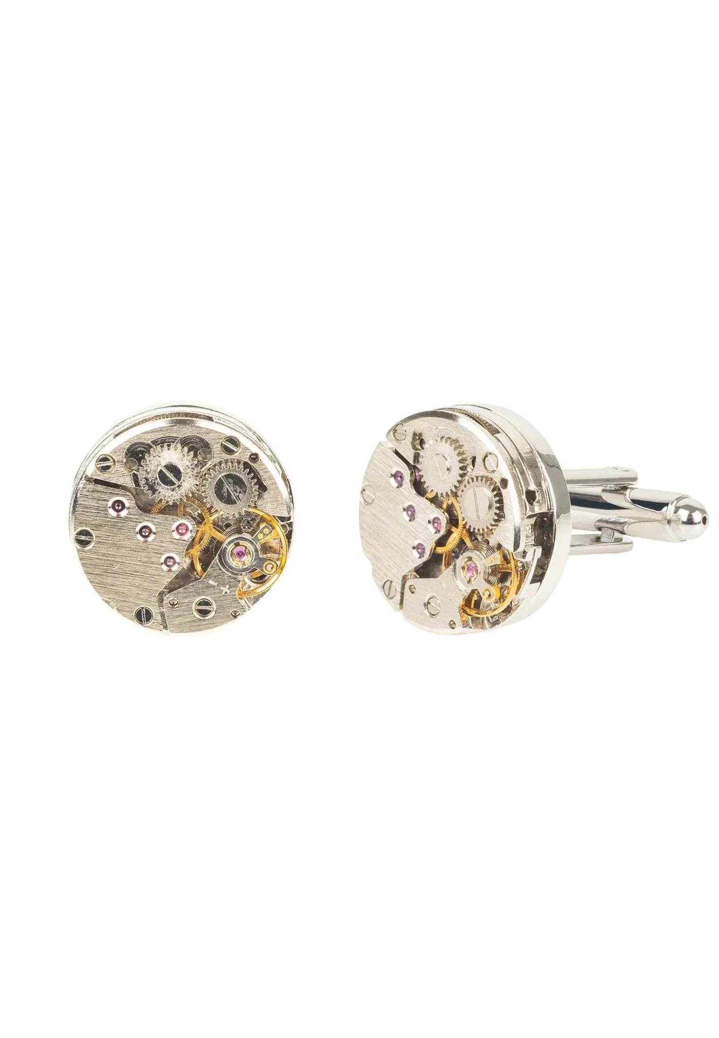 Watch Movement Cufflink Silver - LATELITA Cufflinks