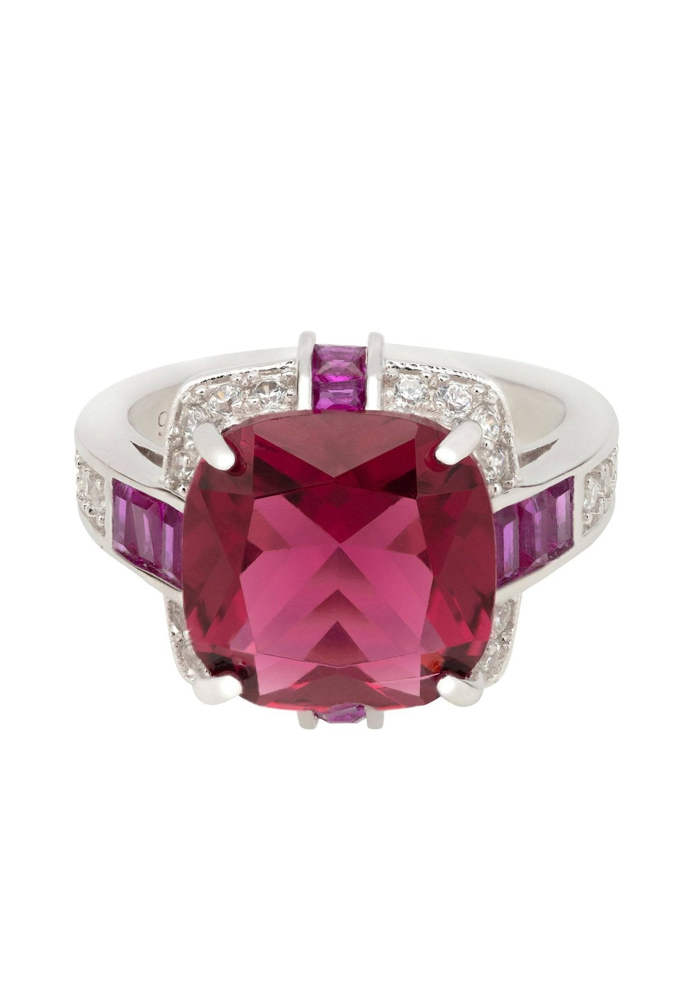 Windsor Silver Ring Ruby - LATELITA Rings