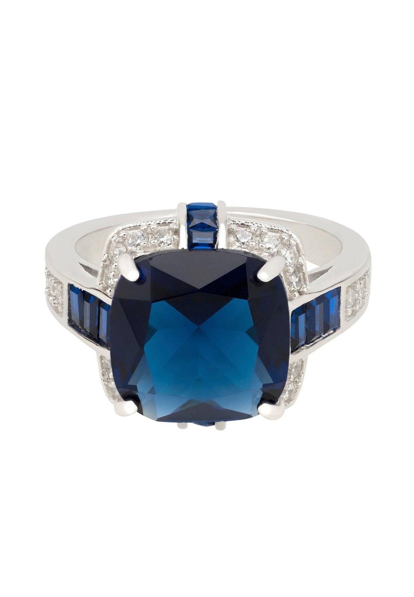 Windsor Silver Ring Sapphire - LATELITA Rings