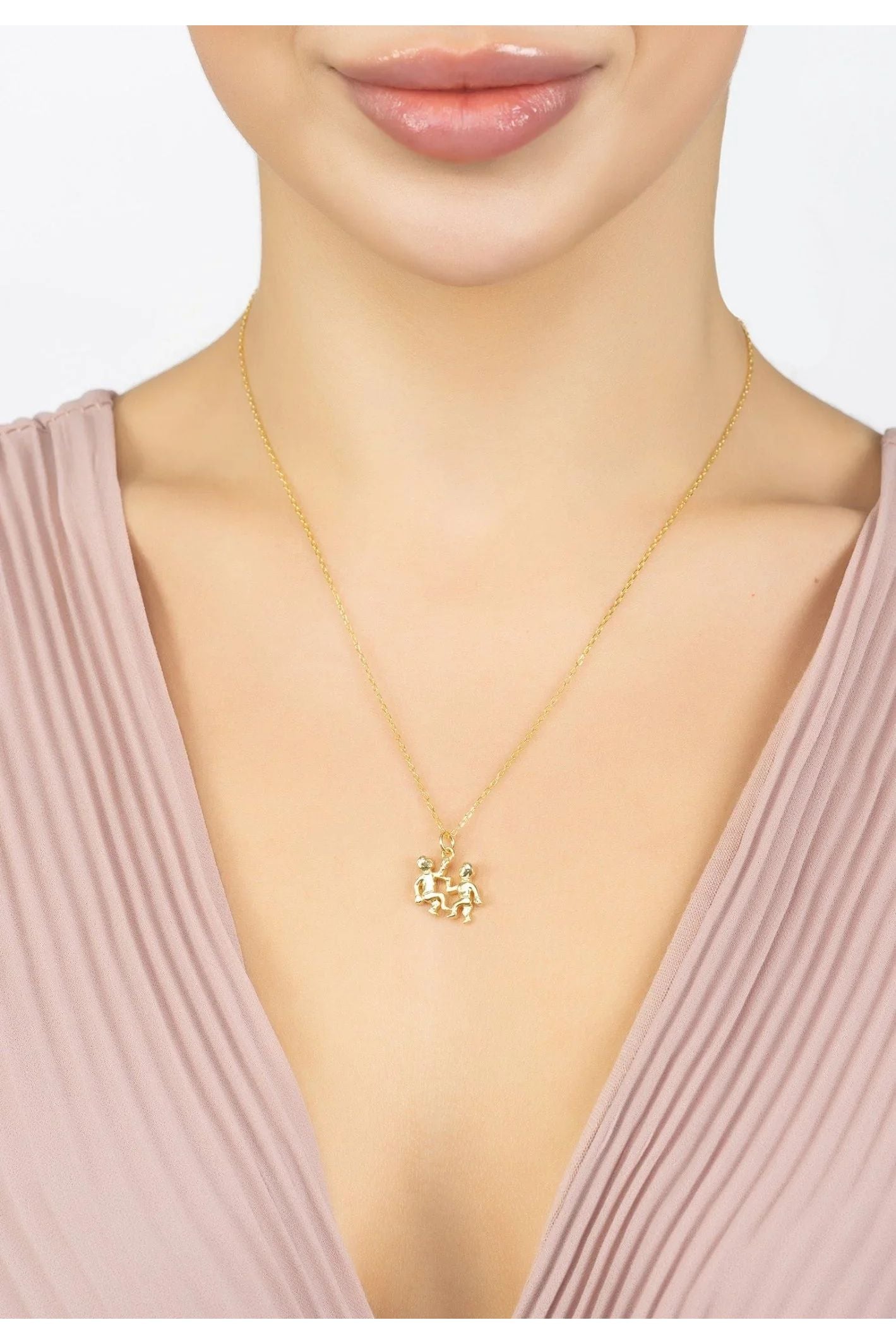 Zodiac Star Sign Necklace Gold Gemini - LATELITA Necklaces