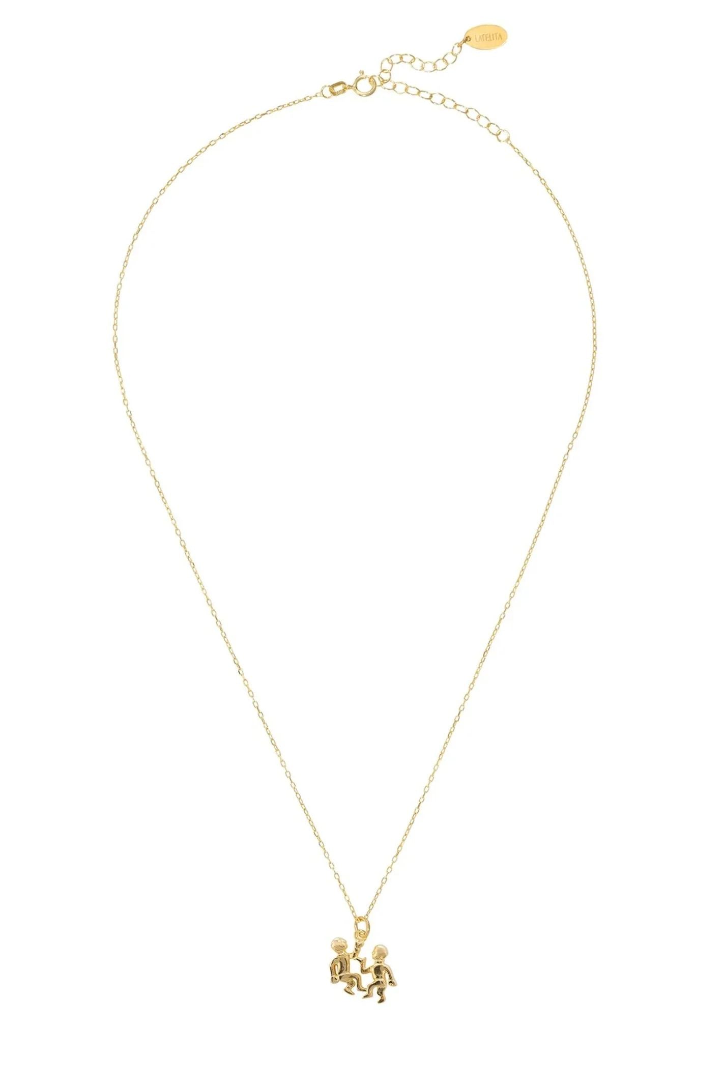Zodiac Star Sign Necklace Gold Gemini - LATELITA Necklaces