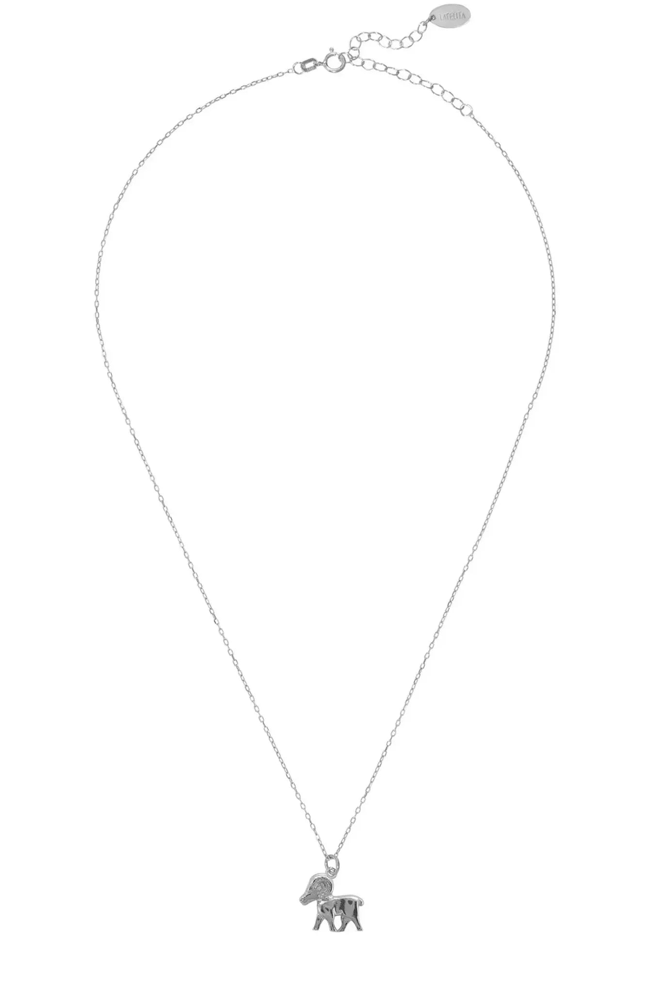 Zodiac Star Sign Necklace Silver Aries - LATELITA Necklaces