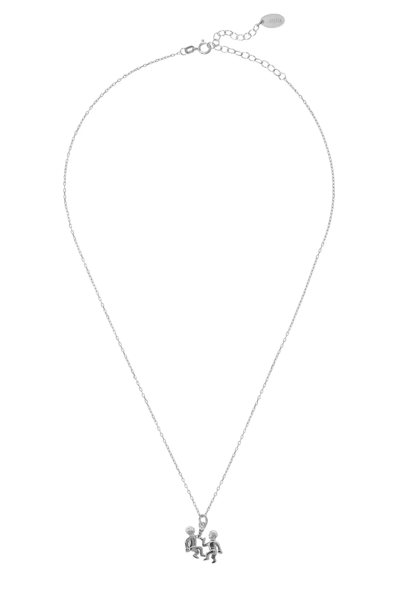 Zodiac Star Sign Necklace Silver Gemini - LATELITA Necklaces