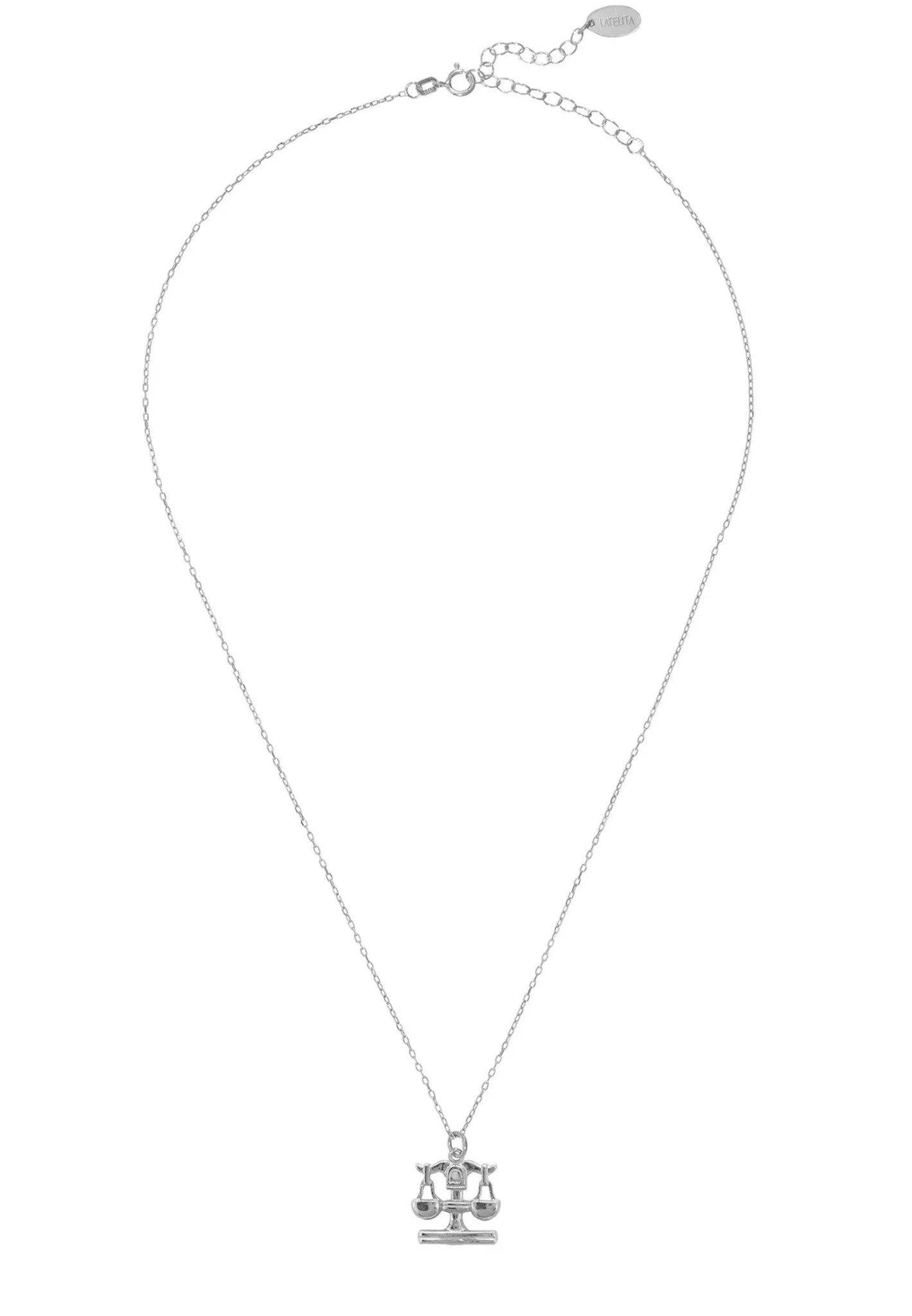 Zodiac Star Sign Necklace Silver Libra - LATELITA Necklaces