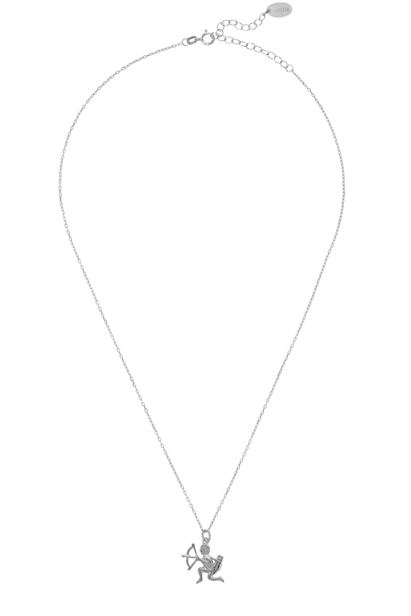 Zodiac Star Sign Necklace Silver Sagittarius - LATELITA Necklaces
