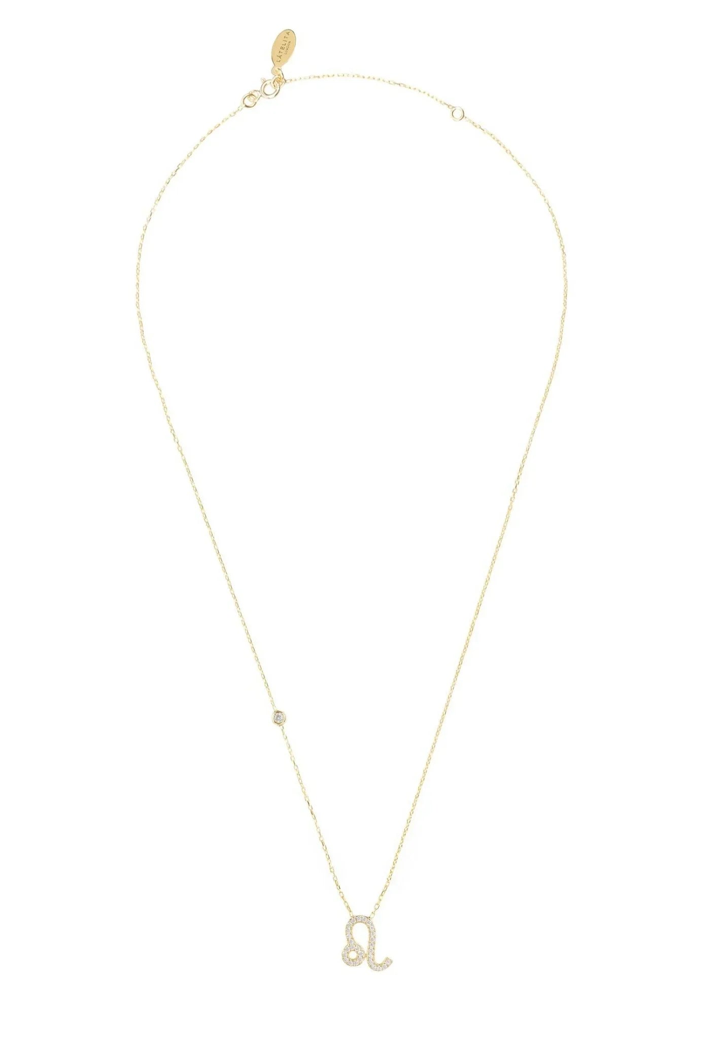 Zodiac Star Sign Pendant Necklace Gold Leo - LATELITA Necklaces