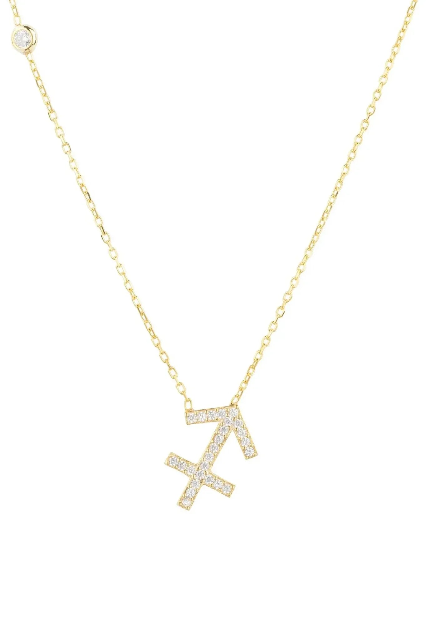 Zodiac Star Sign Pendant Necklace Gold Sagittarius - LATELITA Necklaces