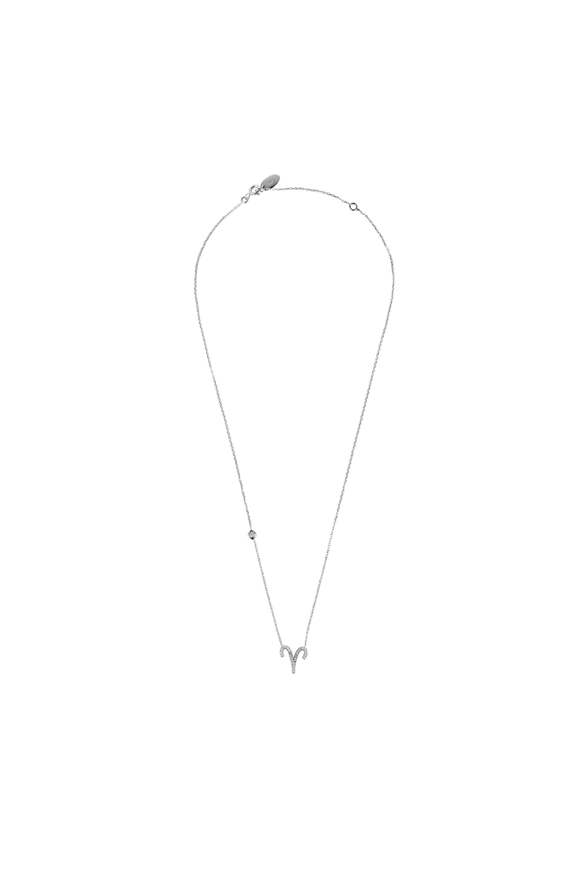 Zodiac Star Sign Pendant Necklace Silver Aries - LATELITA Necklaces