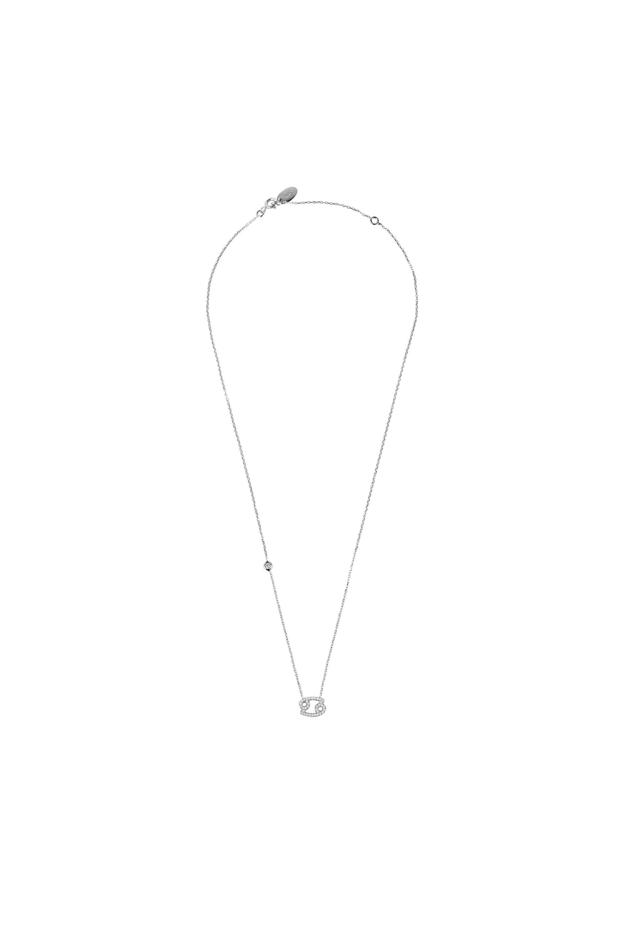 Zodiac Star Sign Pendant Necklace Silver Cancer - LATELITA Necklaces