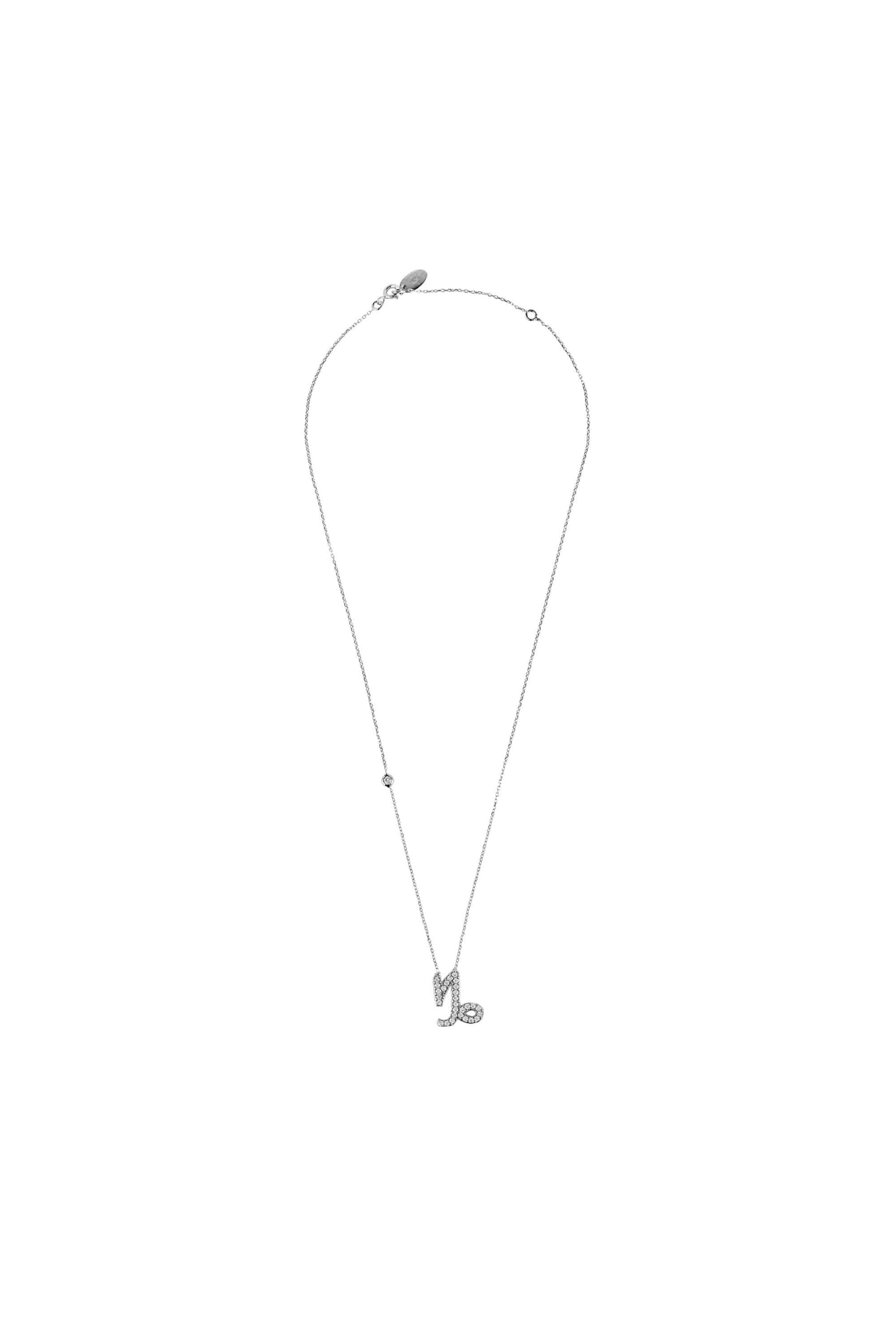Zodiac Star Sign Pendant Necklace Silver Capricorn - LATELITA Necklaces