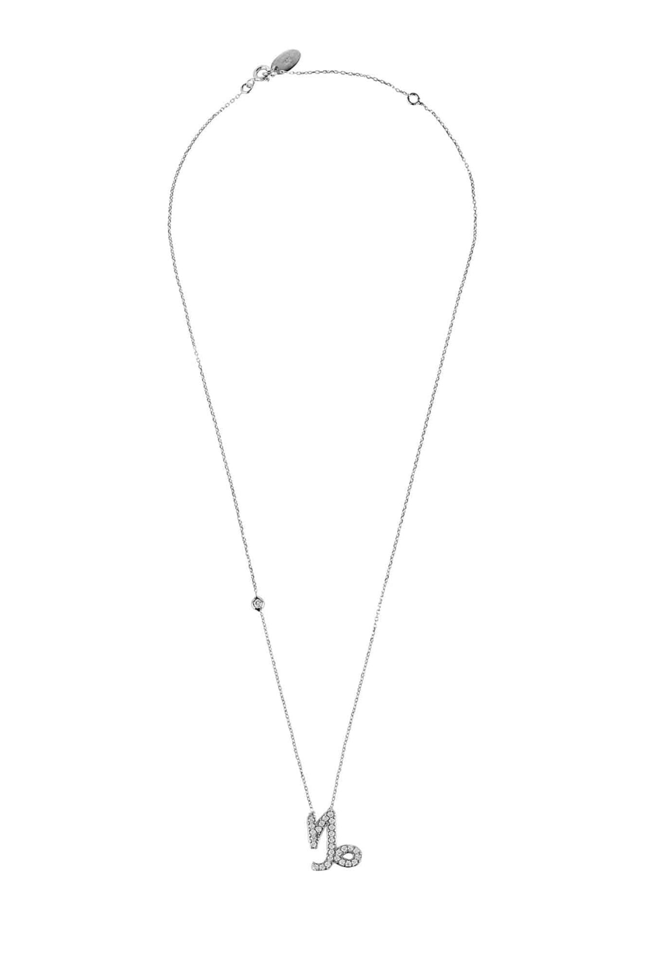 Zodiac Star Sign Pendant Necklace Silver Capricorn - LATELITA Necklaces