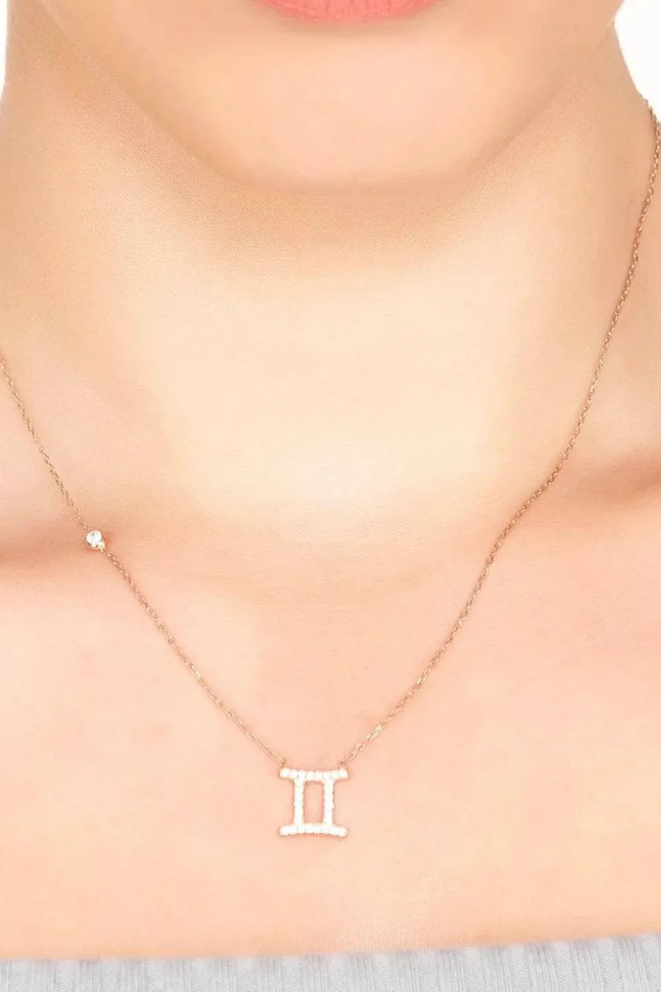 Zodiac Star Sign Pendant Necklace Silver Gemini - LATELITA Necklaces