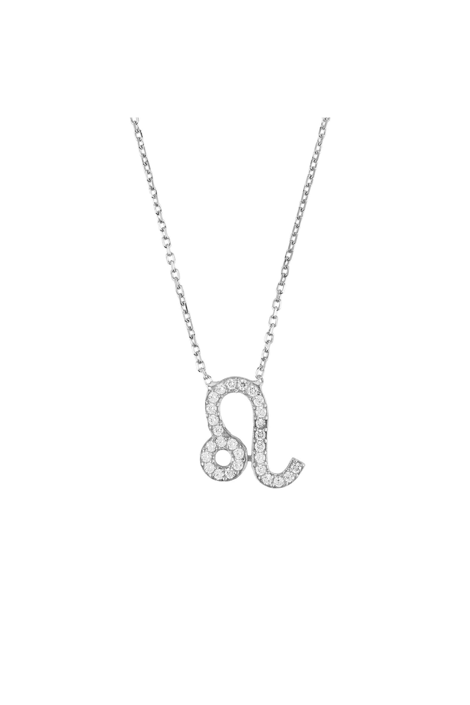 Zodiac Star Sign Pendant Necklace Silver Leo - LATELITA Necklaces