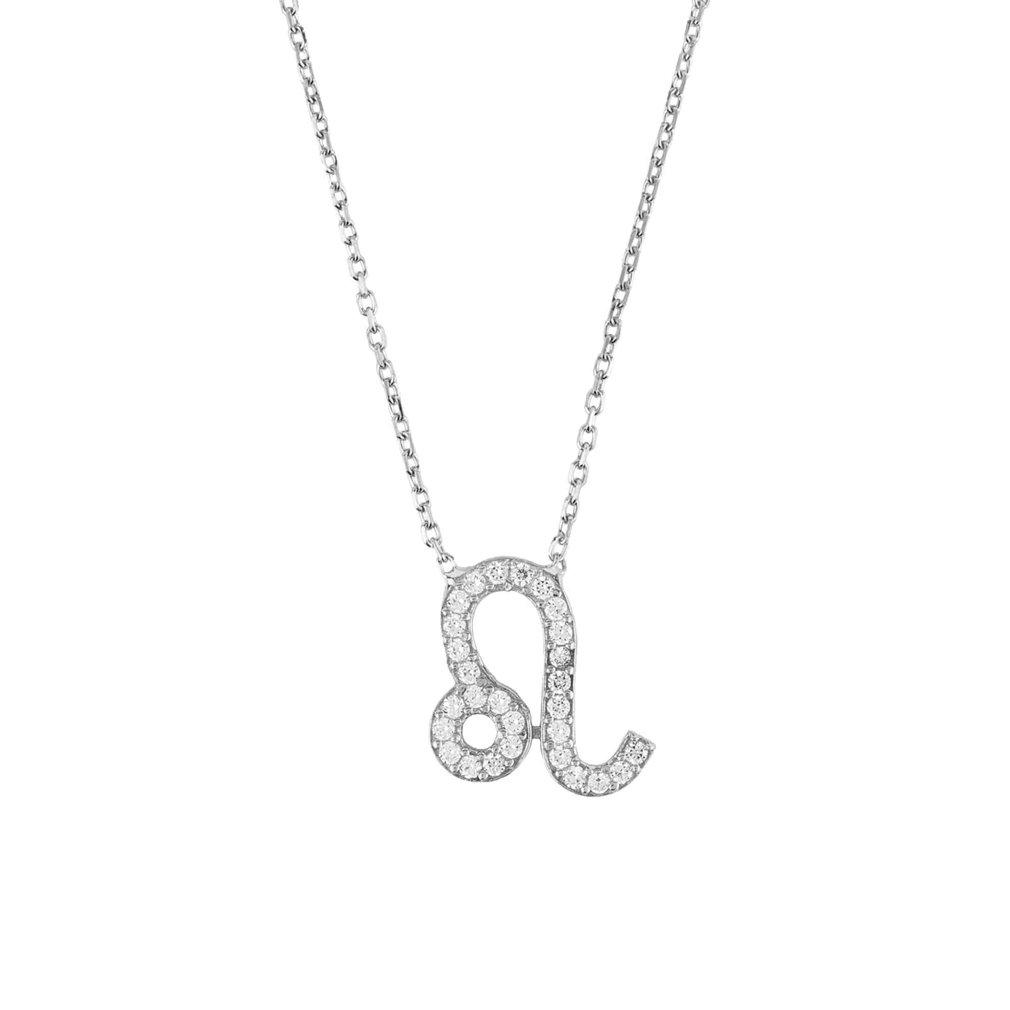 Zodiac Star Sign Pendant Necklace Silver Leo - LATELITA Necklaces