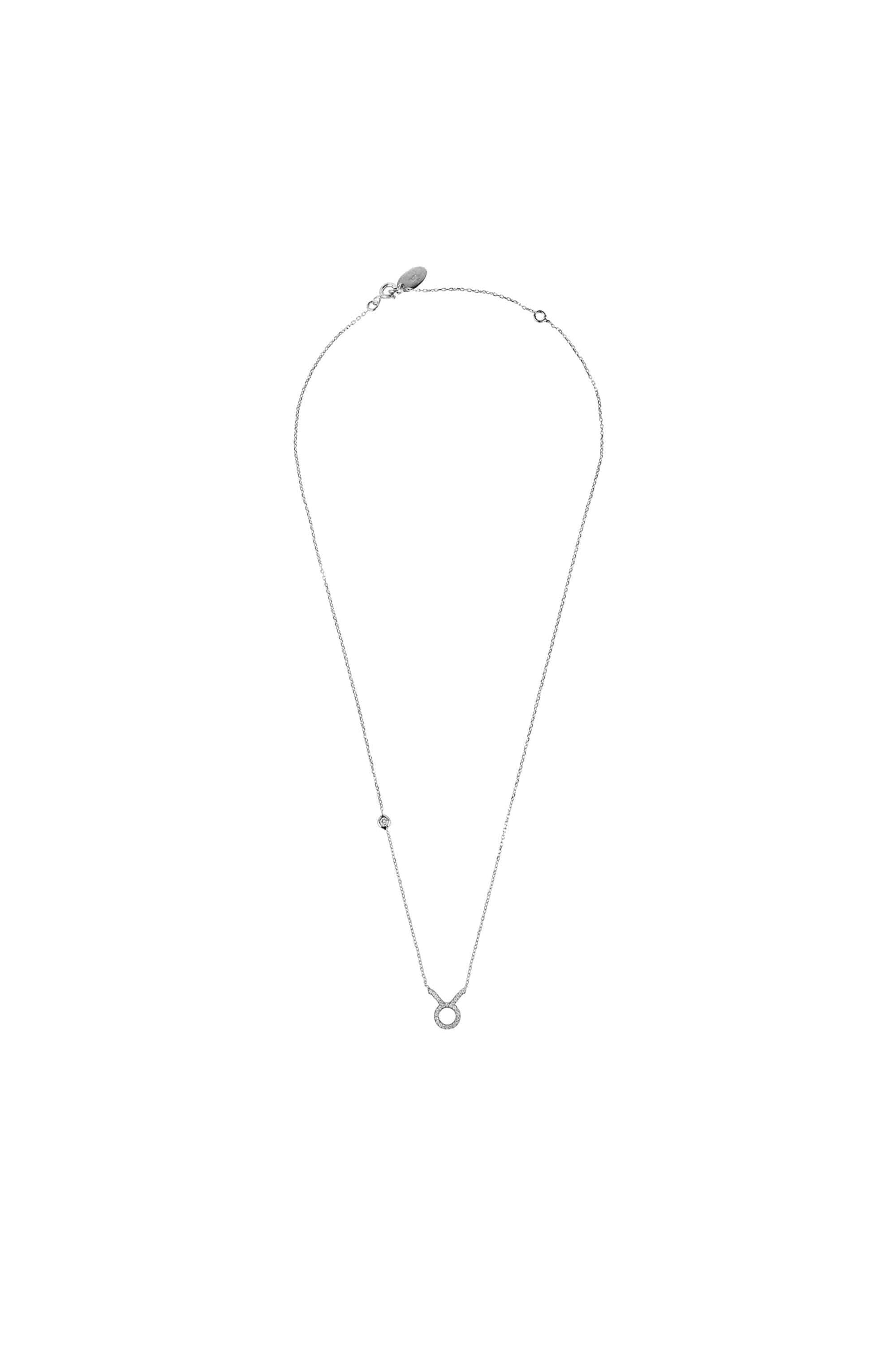 Zodiac Star Sign Pendant Necklace Silver Taurus - LATELITA Necklaces