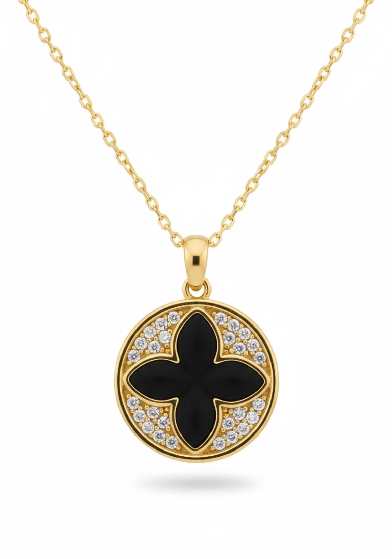 Florentine Clover Necklace Gold