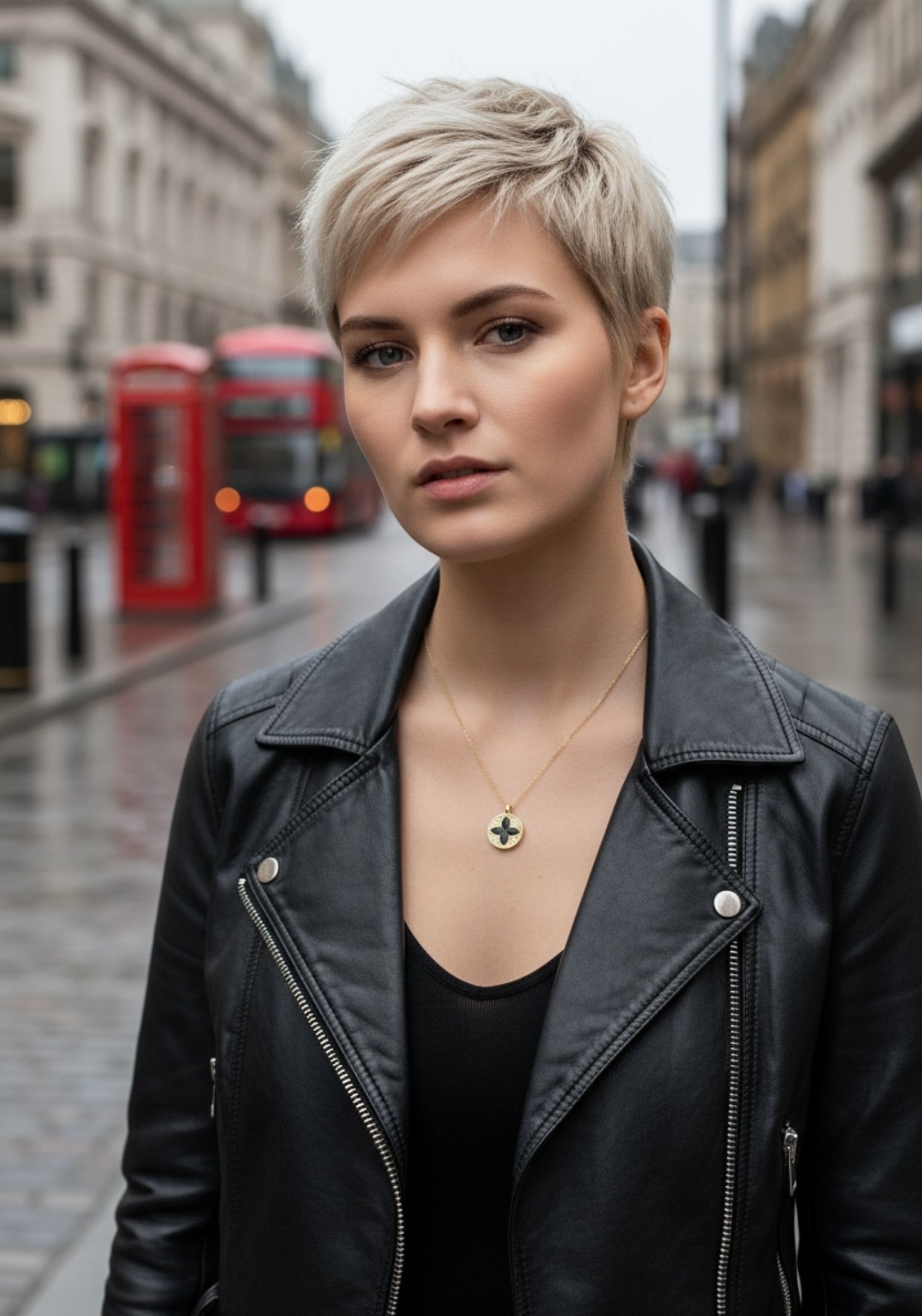 Florentine Clover Necklace Gold