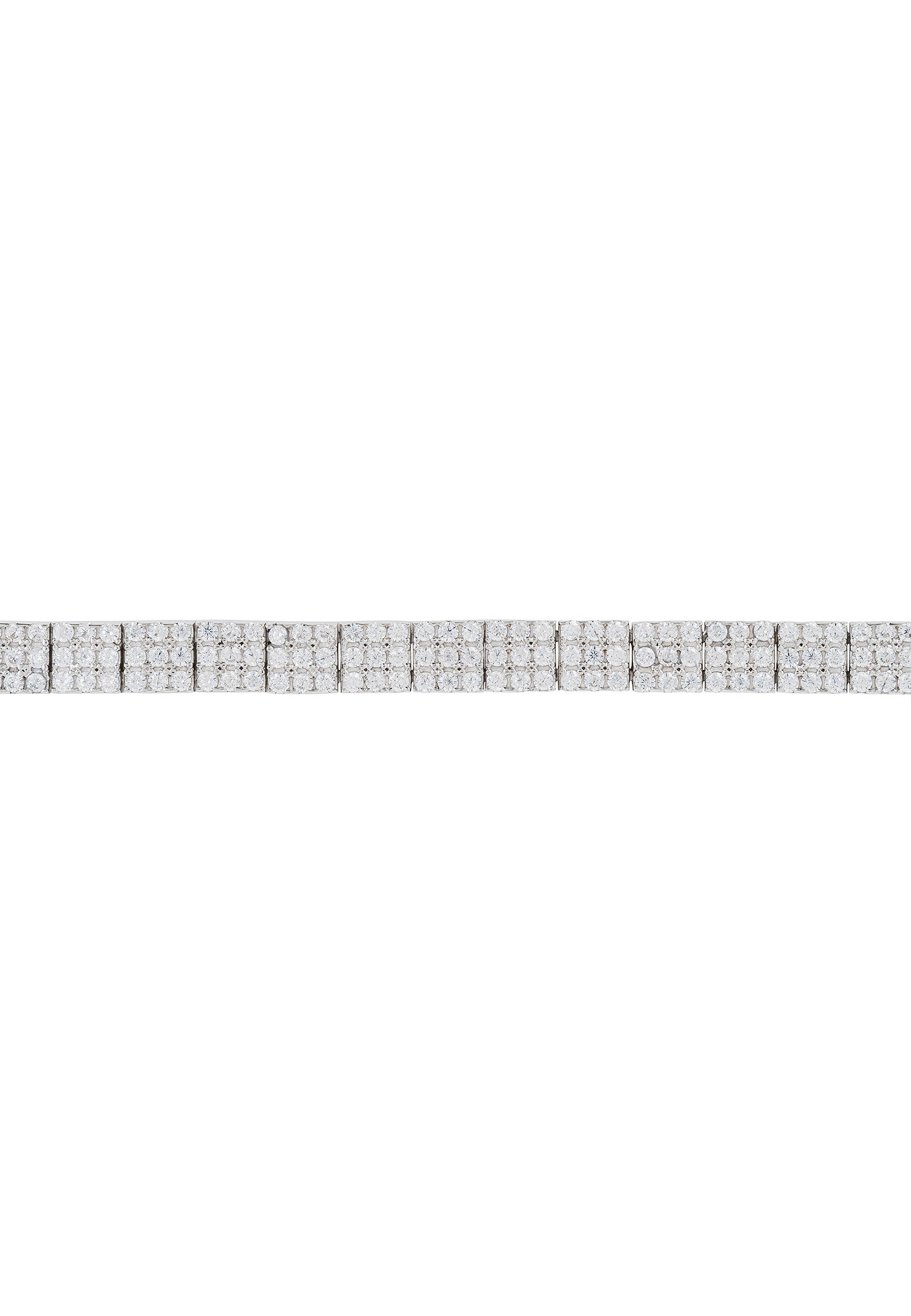 Charleston Art Deco Silver Tennis Bracelet