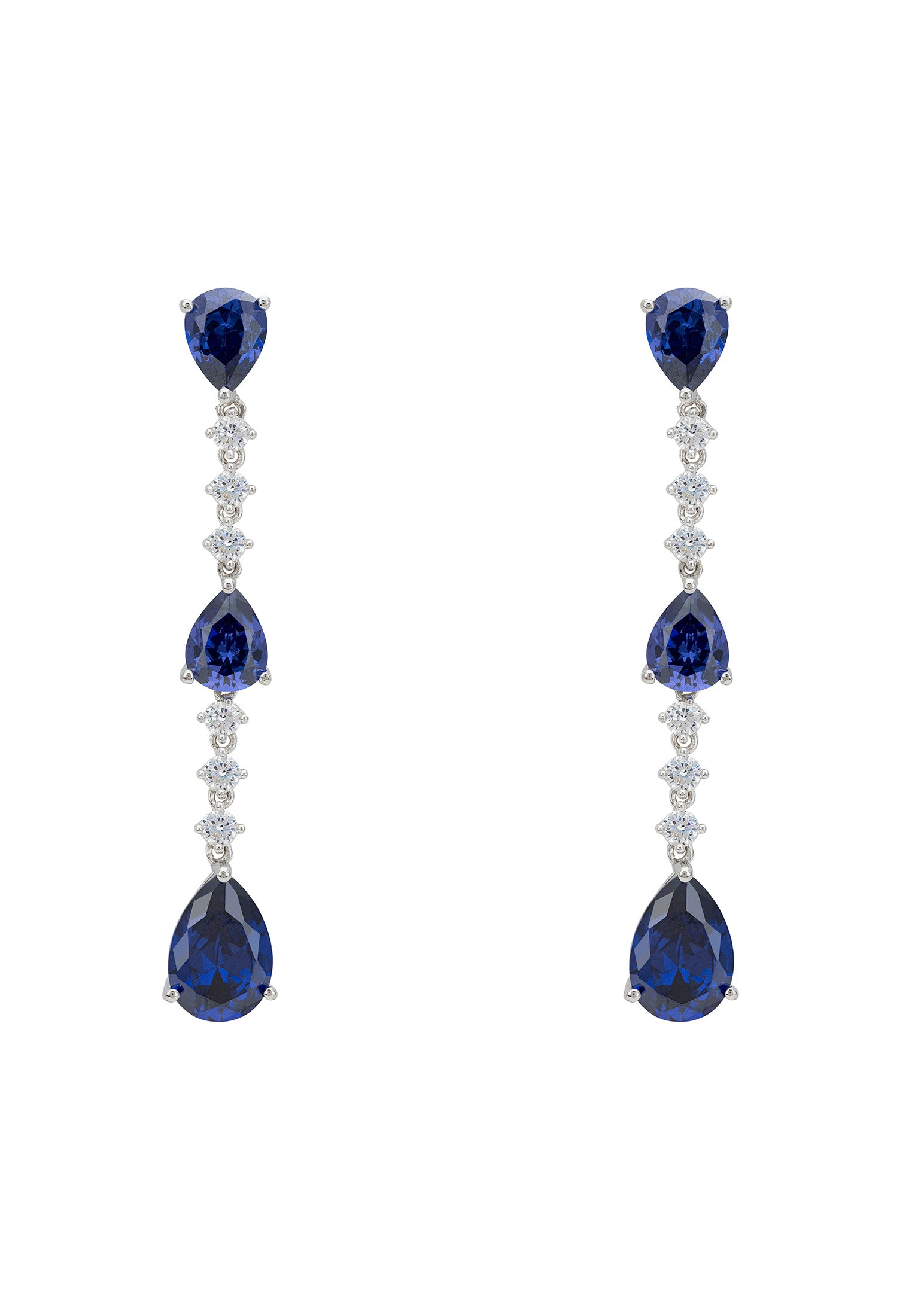 Elizabeth Drop Earrings Tanzanite Silver