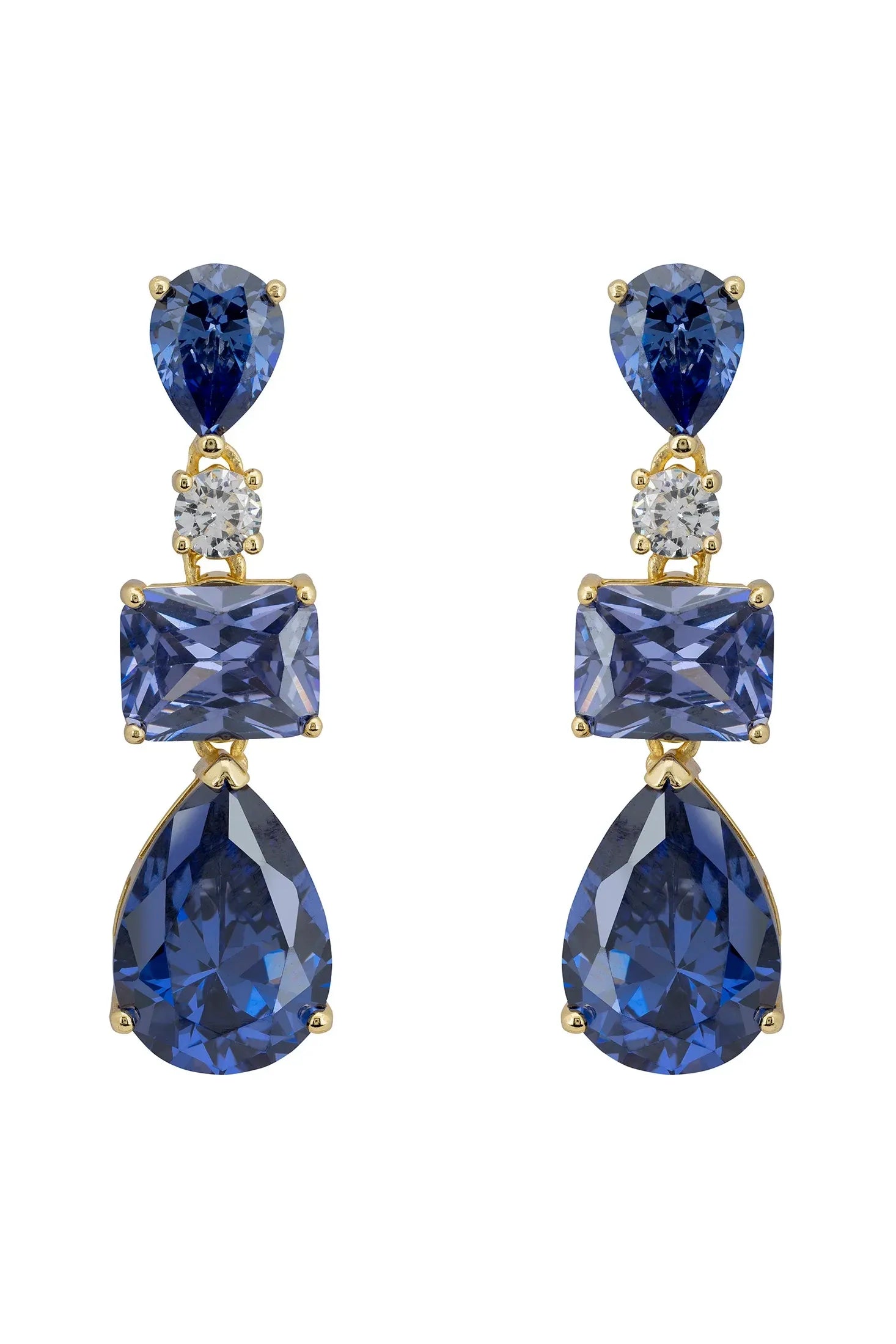 Sapphire drop earrings.