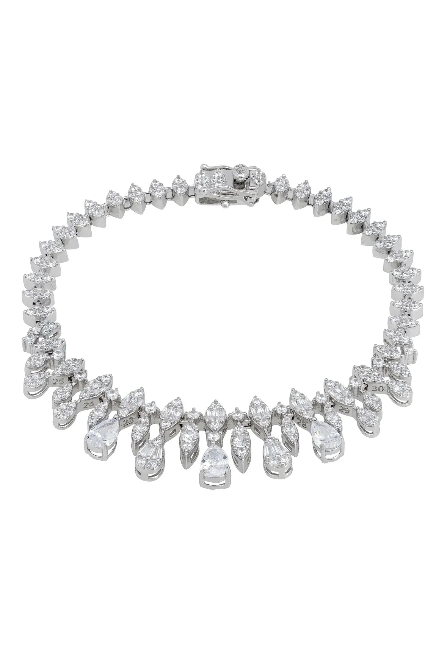Teardrops diamond bracelet.