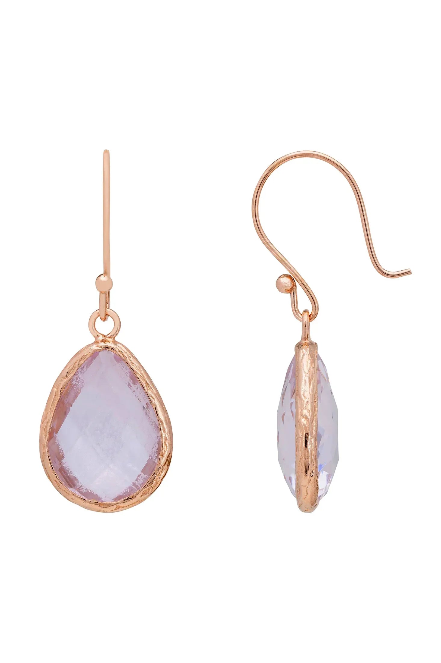 The hooks of the earrings.