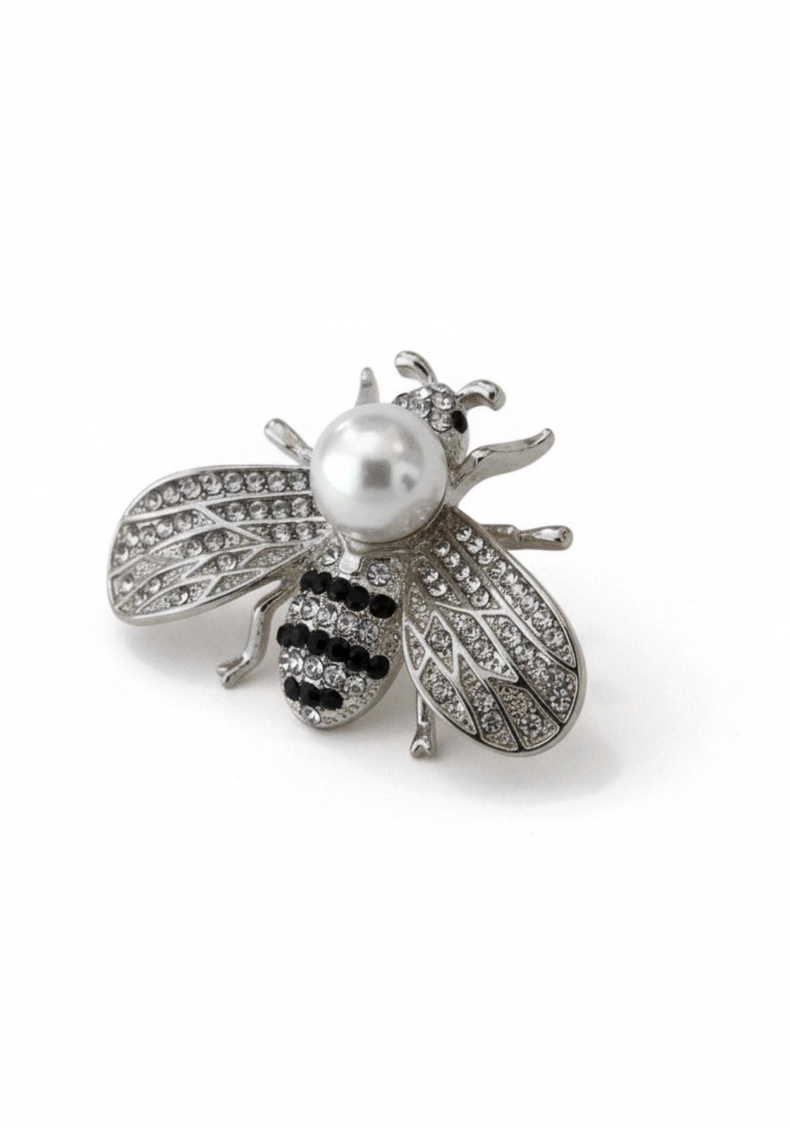 Bumble Bee Brooch Silver
