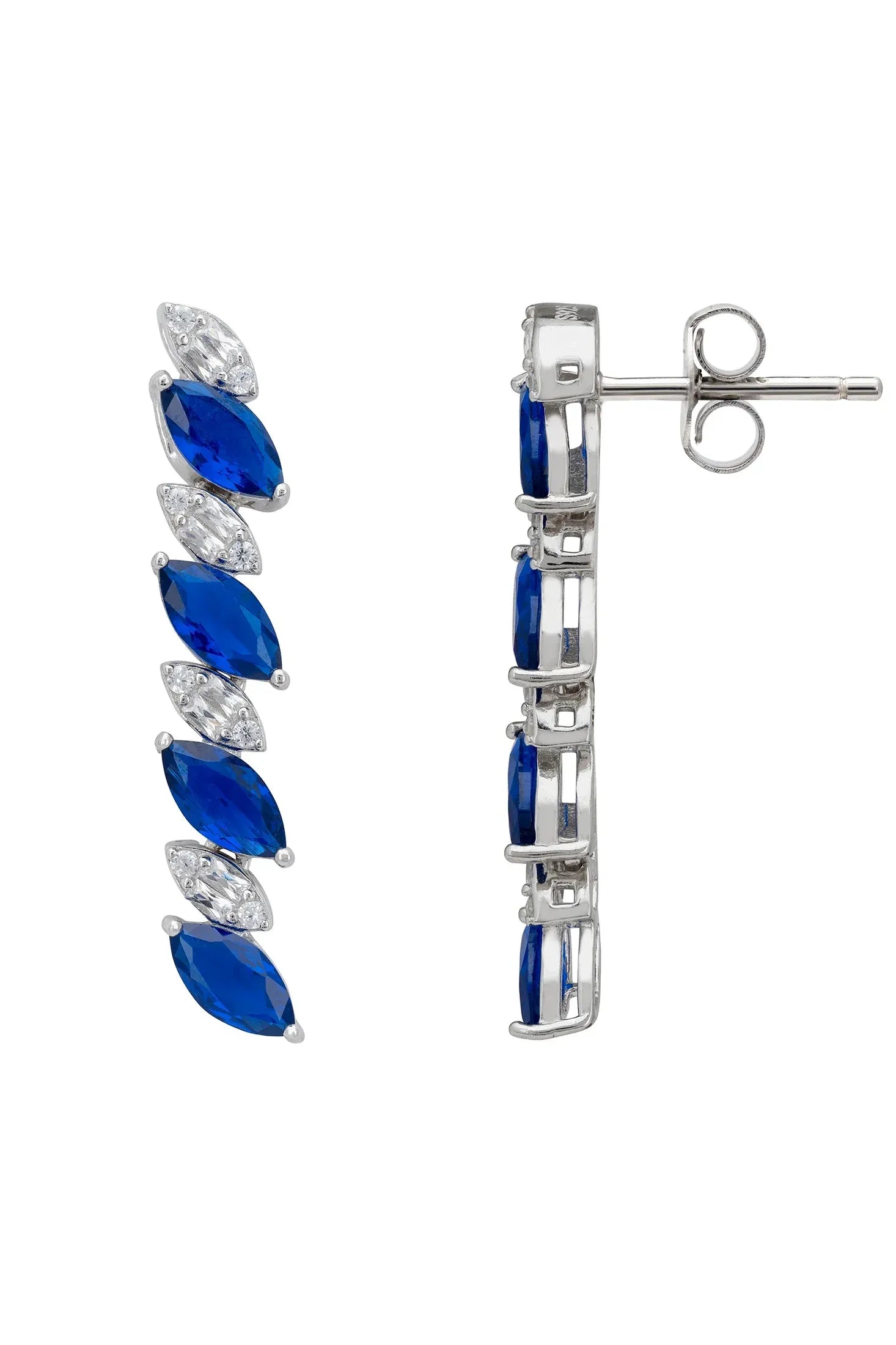 Push backing of the earrings.