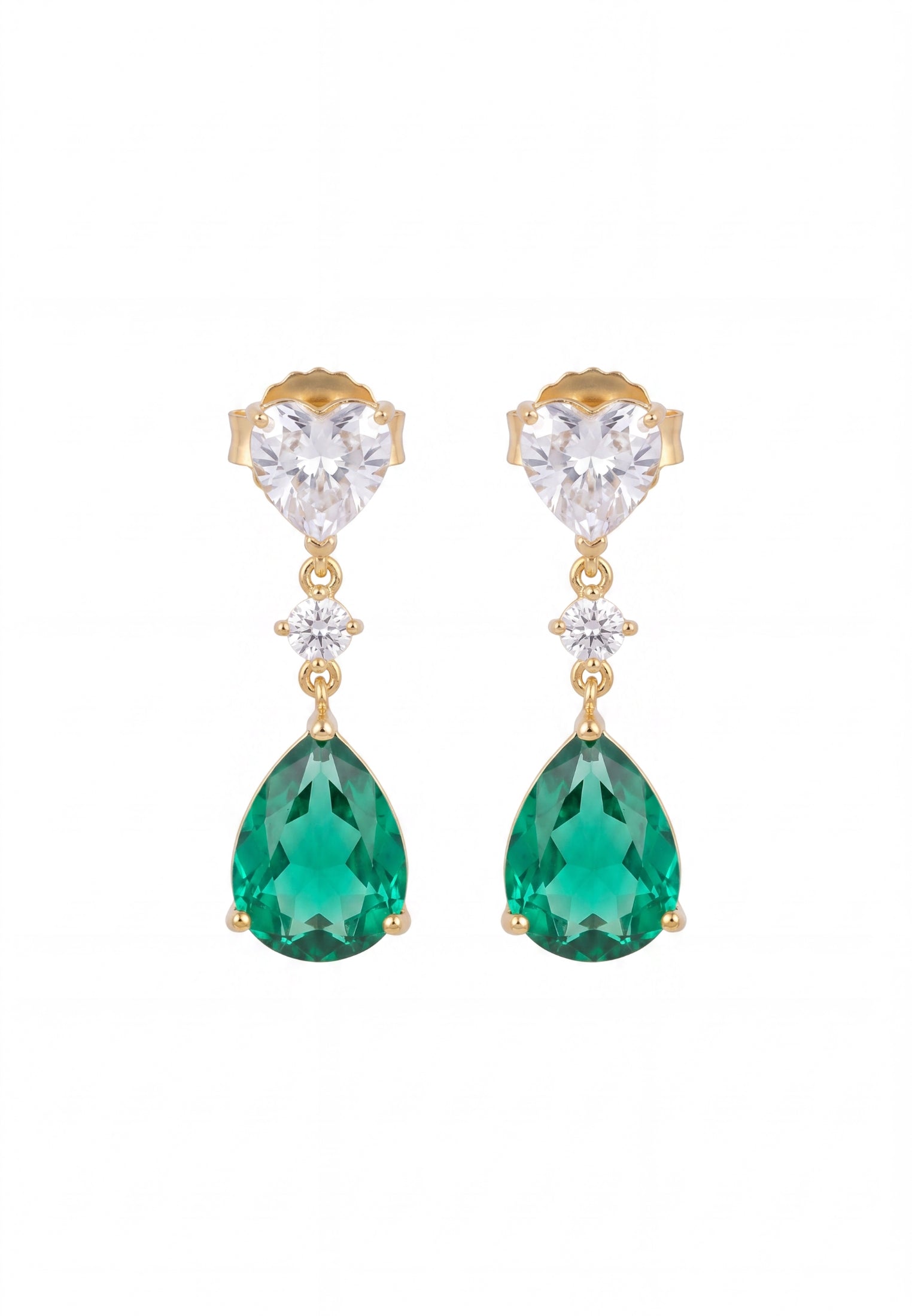 Irina Paraiba Tourmaline Teardrop Earrings Gold