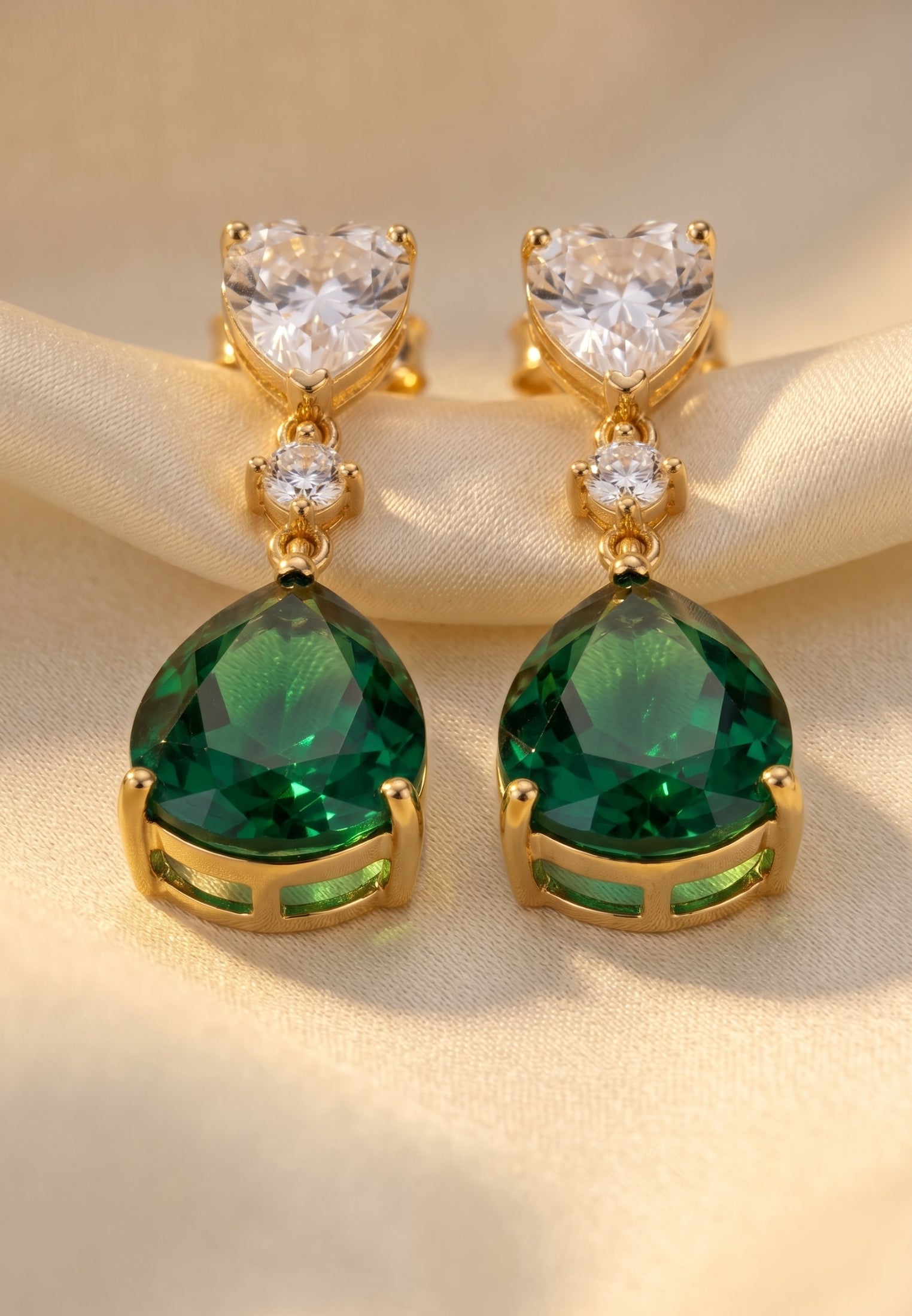Irina Paraiba Tourmaline Teardrop Earrings Gold