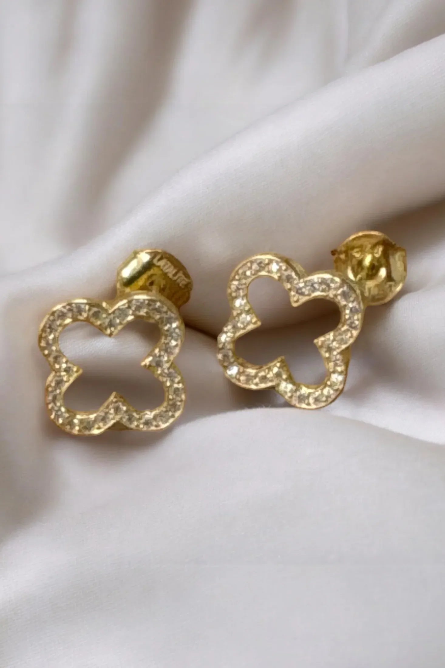 Still life of the earrings.