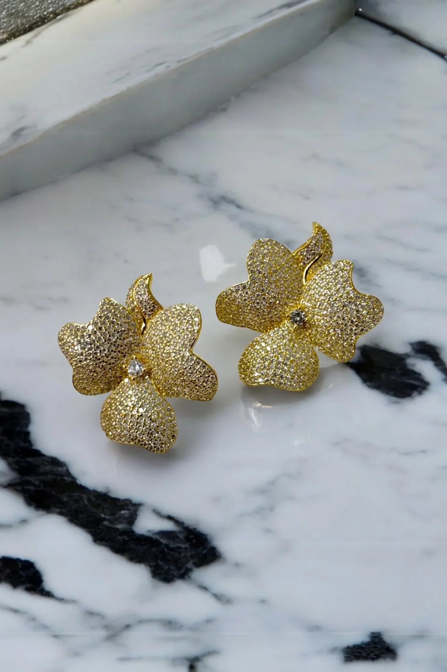 Still life of the earrings.