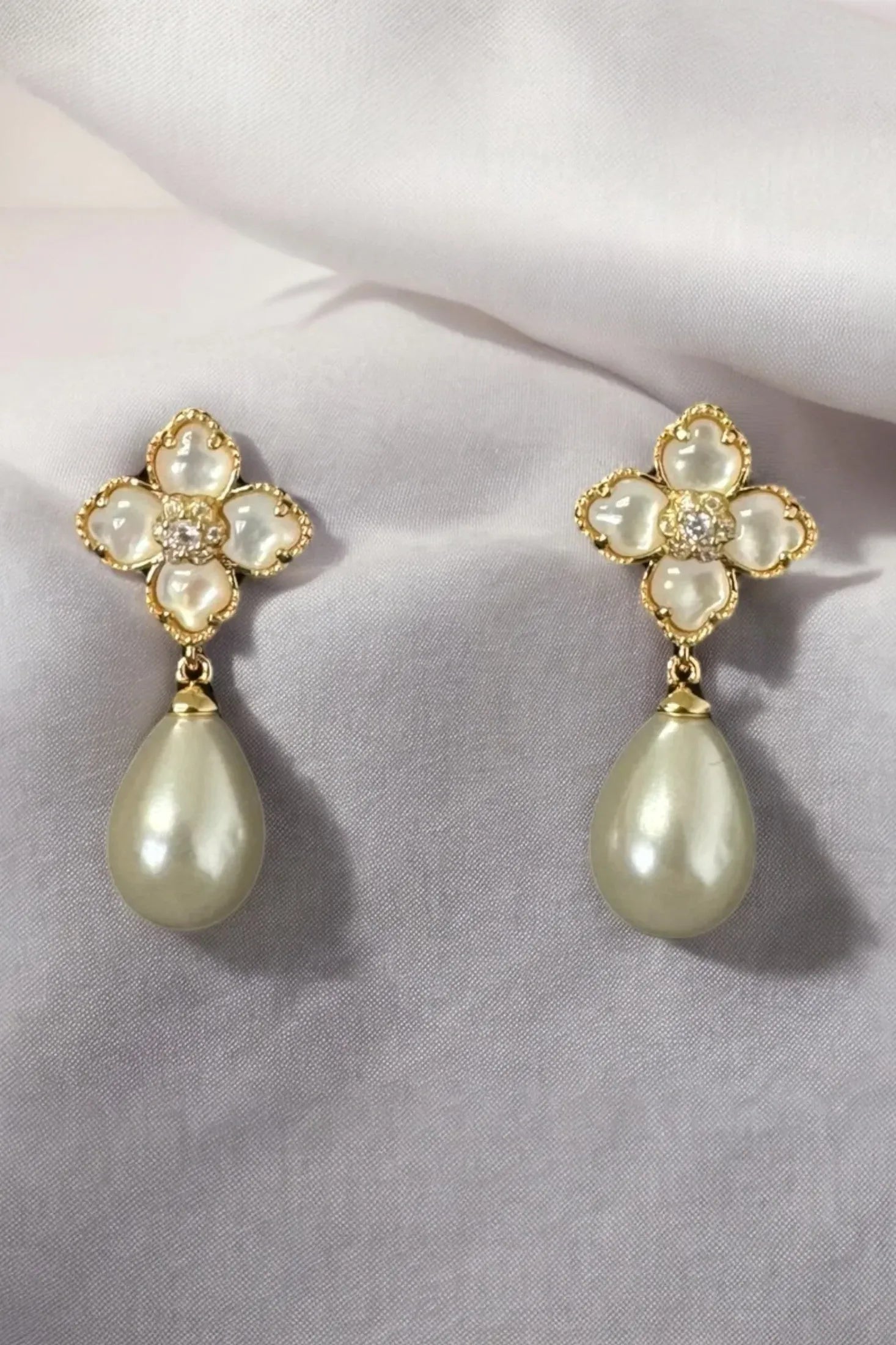 Still life of the earrings.