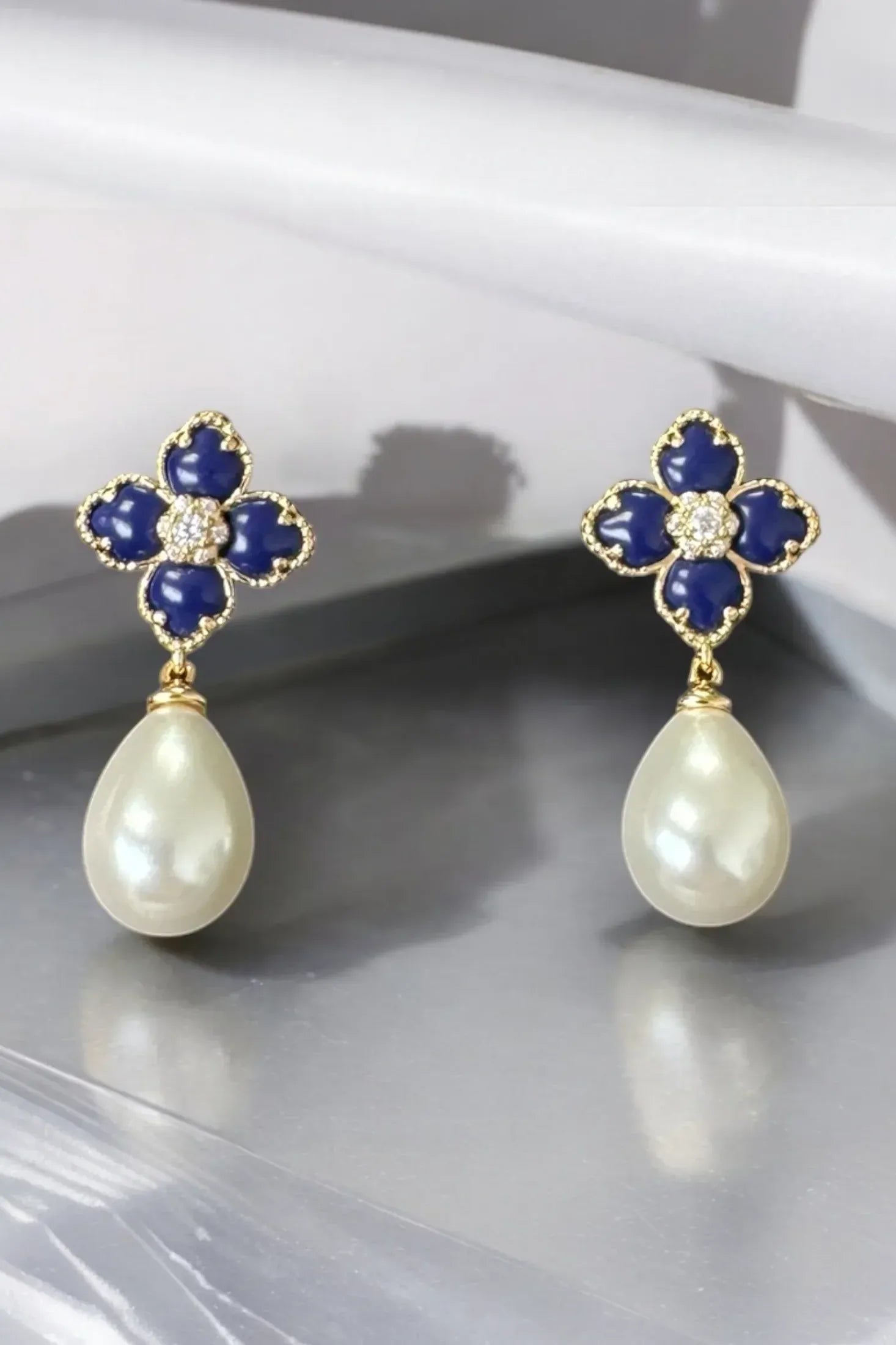 Still life of the earrings.