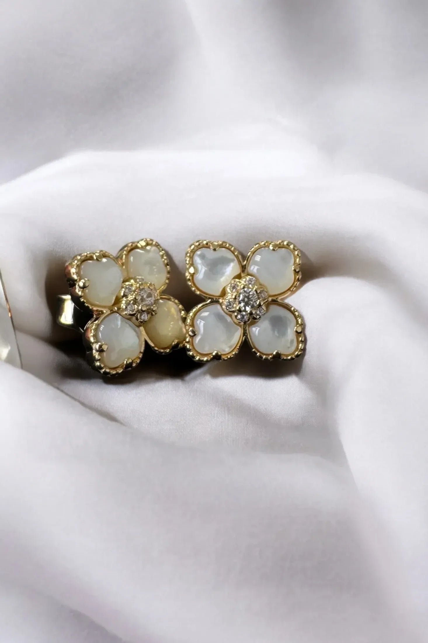 Still life of the earrings.