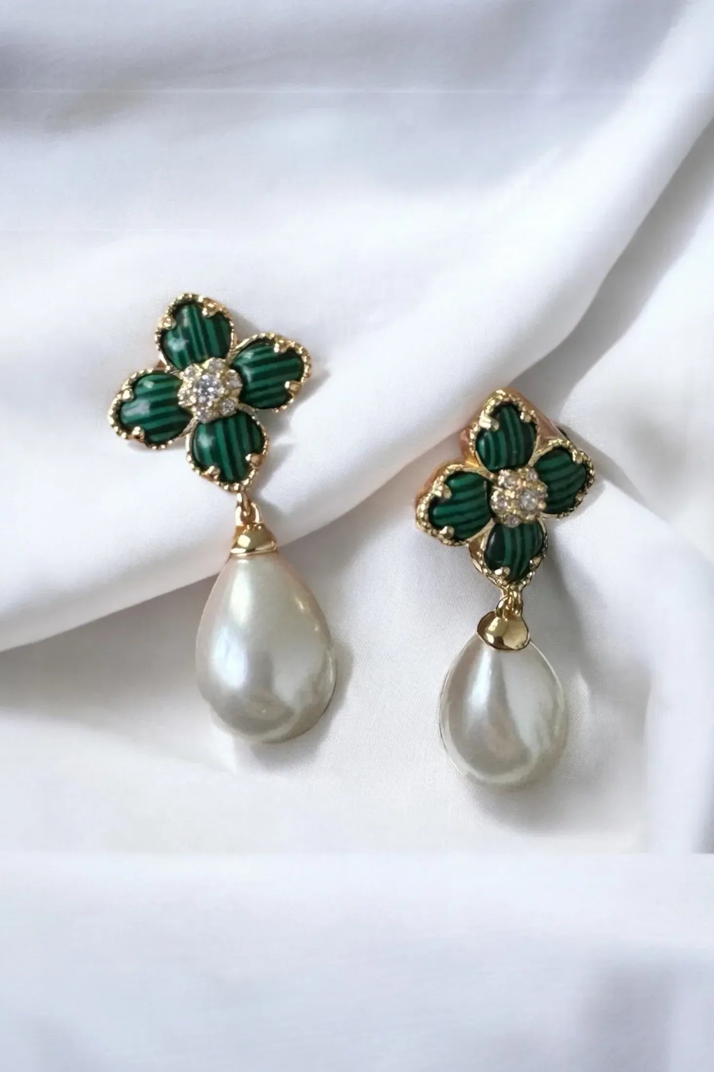Still life of the earrings.