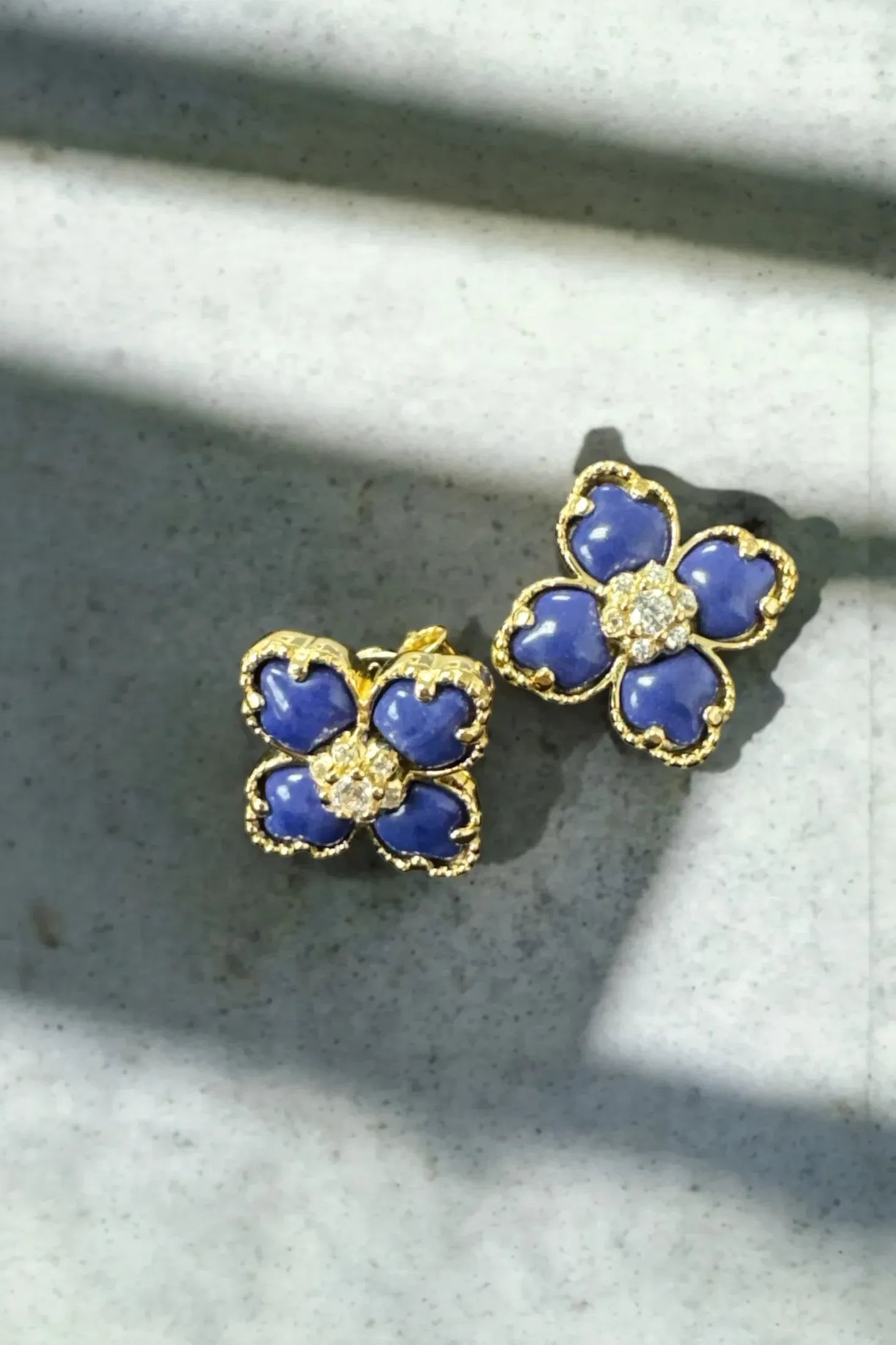 Still life of the earrings.