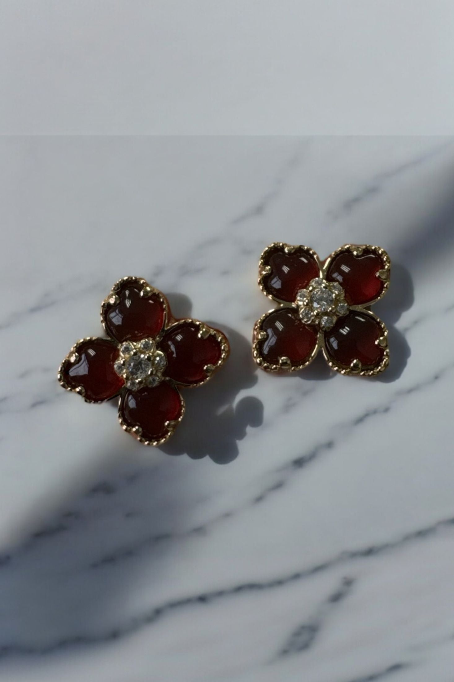 Still life of the earrings.