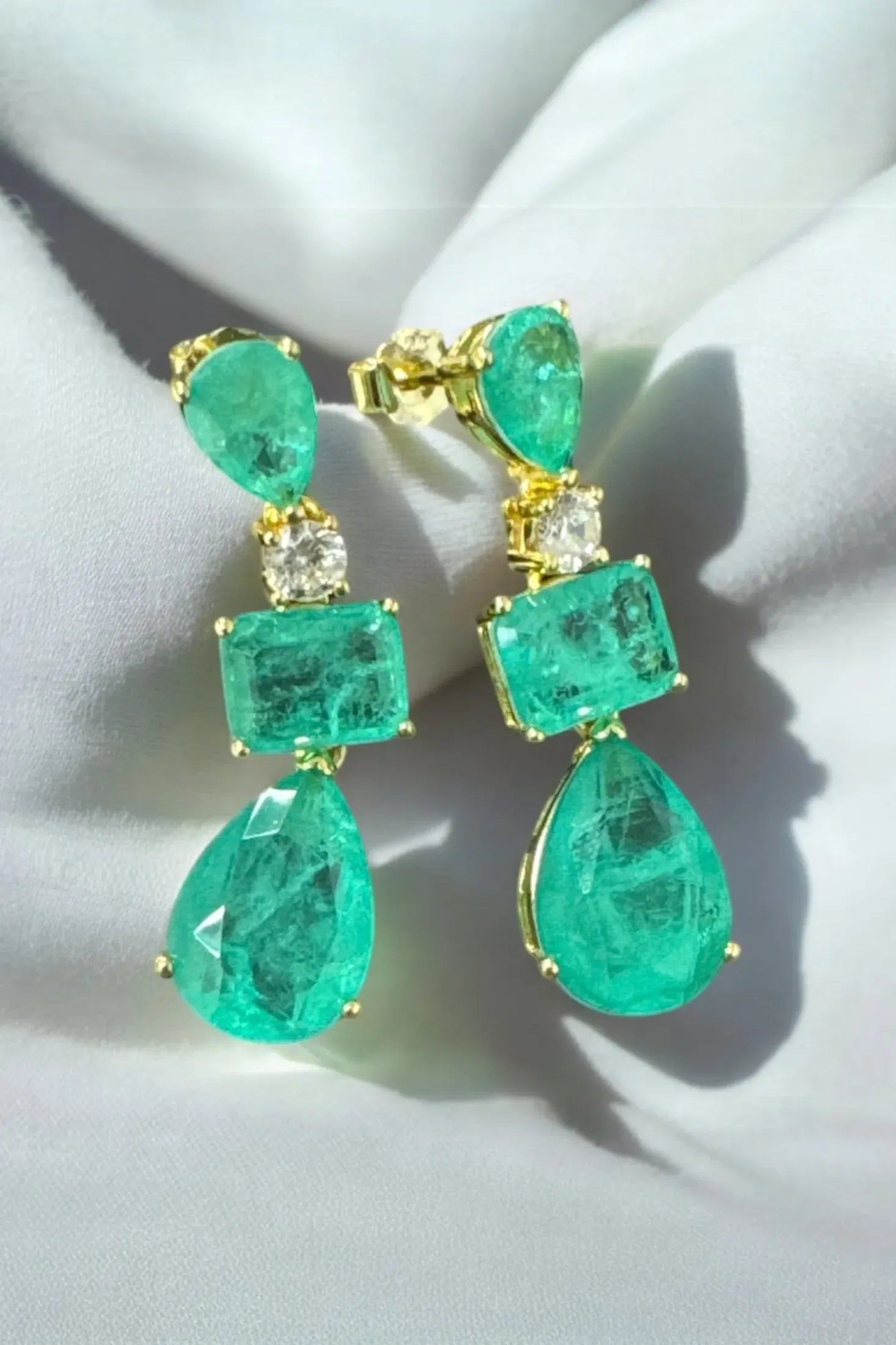 Still life of the earrings.