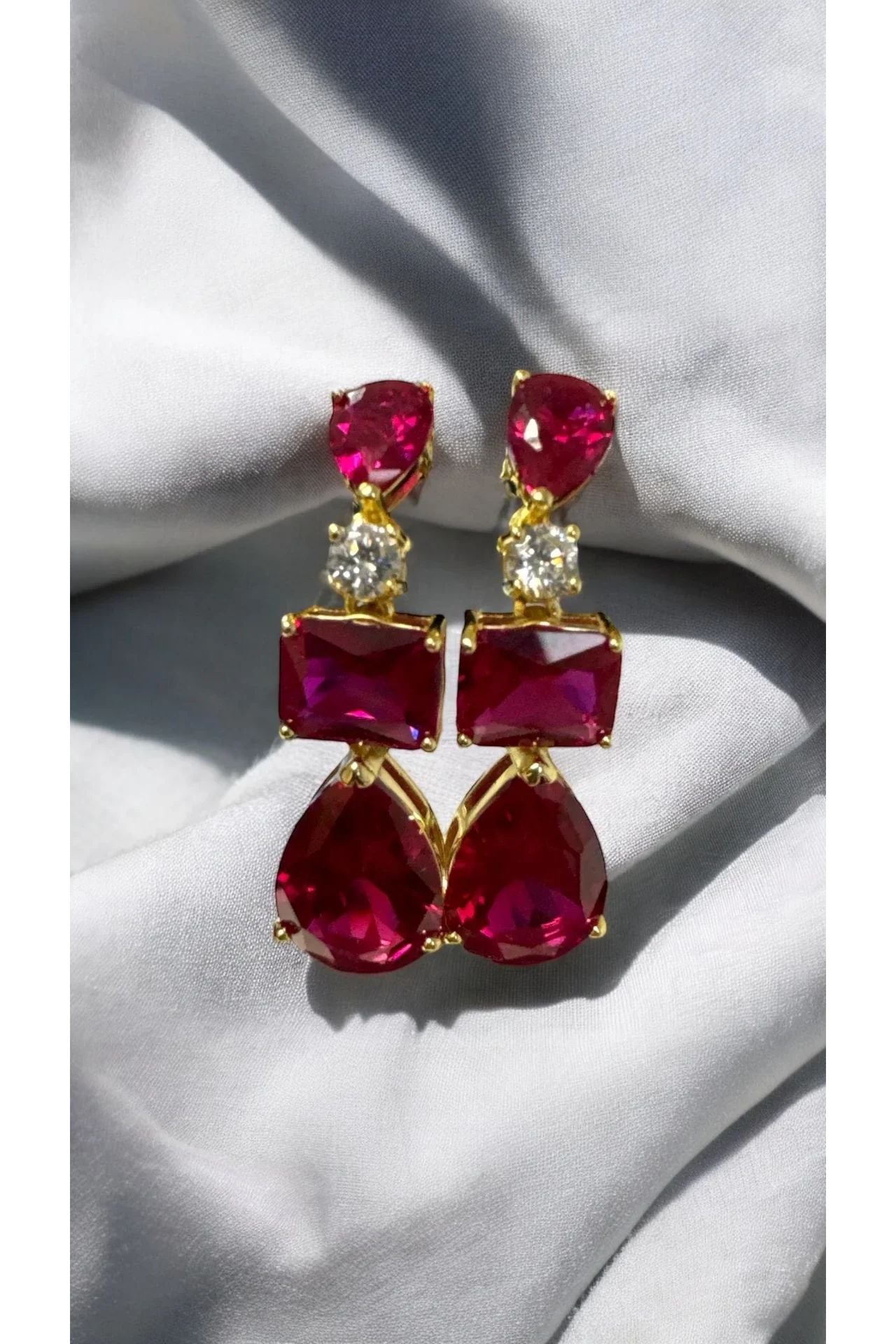 Still life of the earrings.