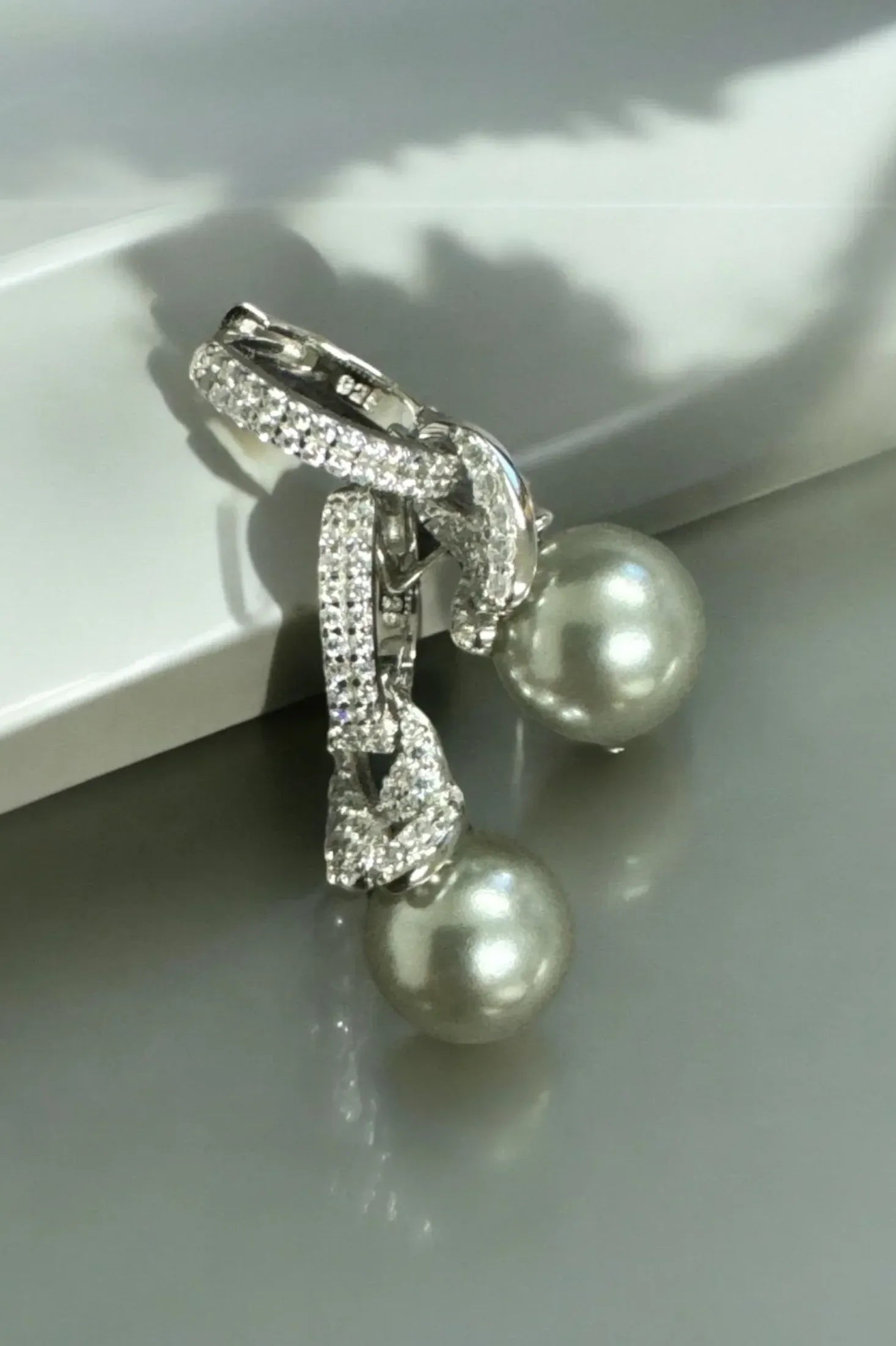 Still life of the earrings.