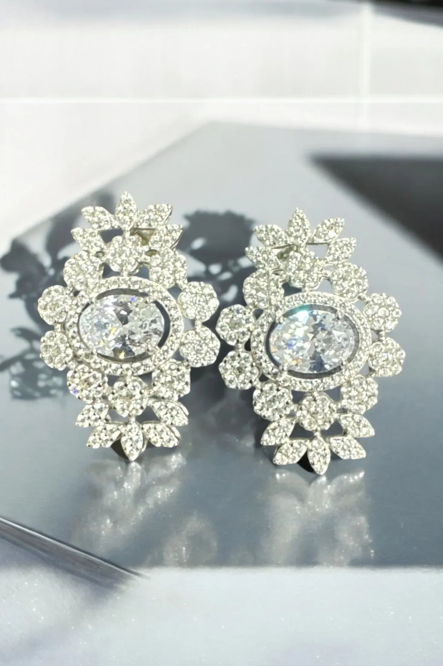 Still life of the earrings.