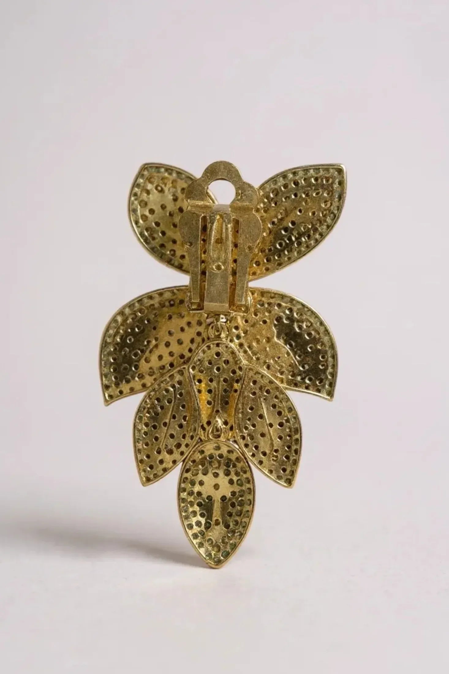 Clip-on backing of the earring.