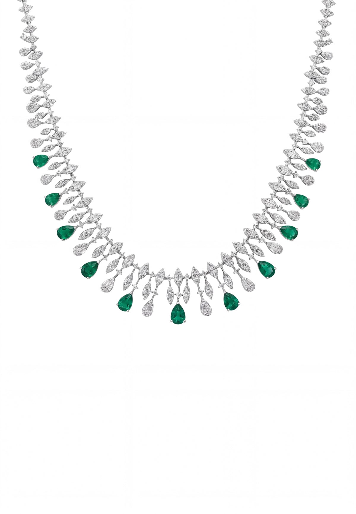 Collier de Caractère Duchess Émeraude Argent
