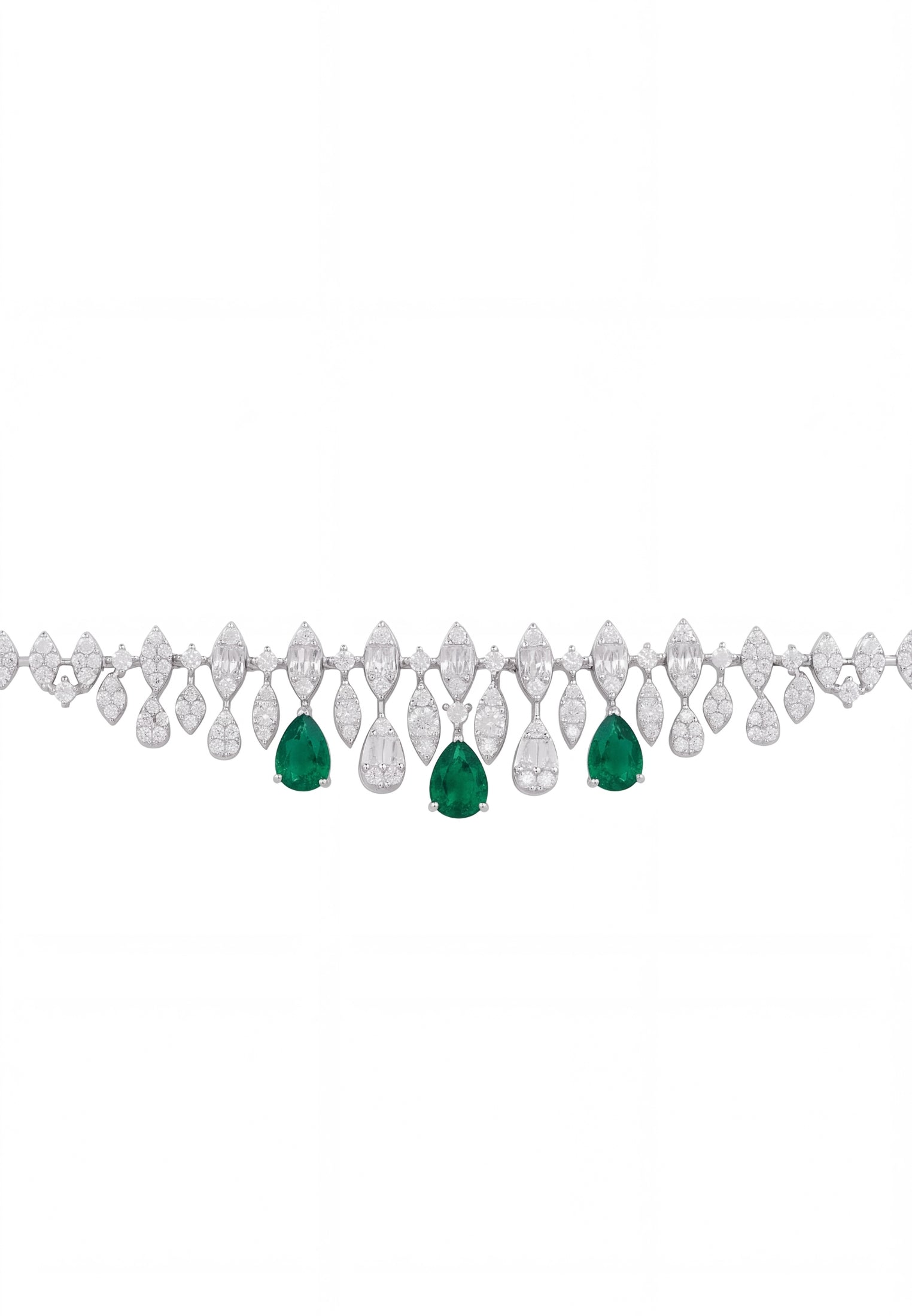 Bracelet Tennis Duchess Émeraude Argent