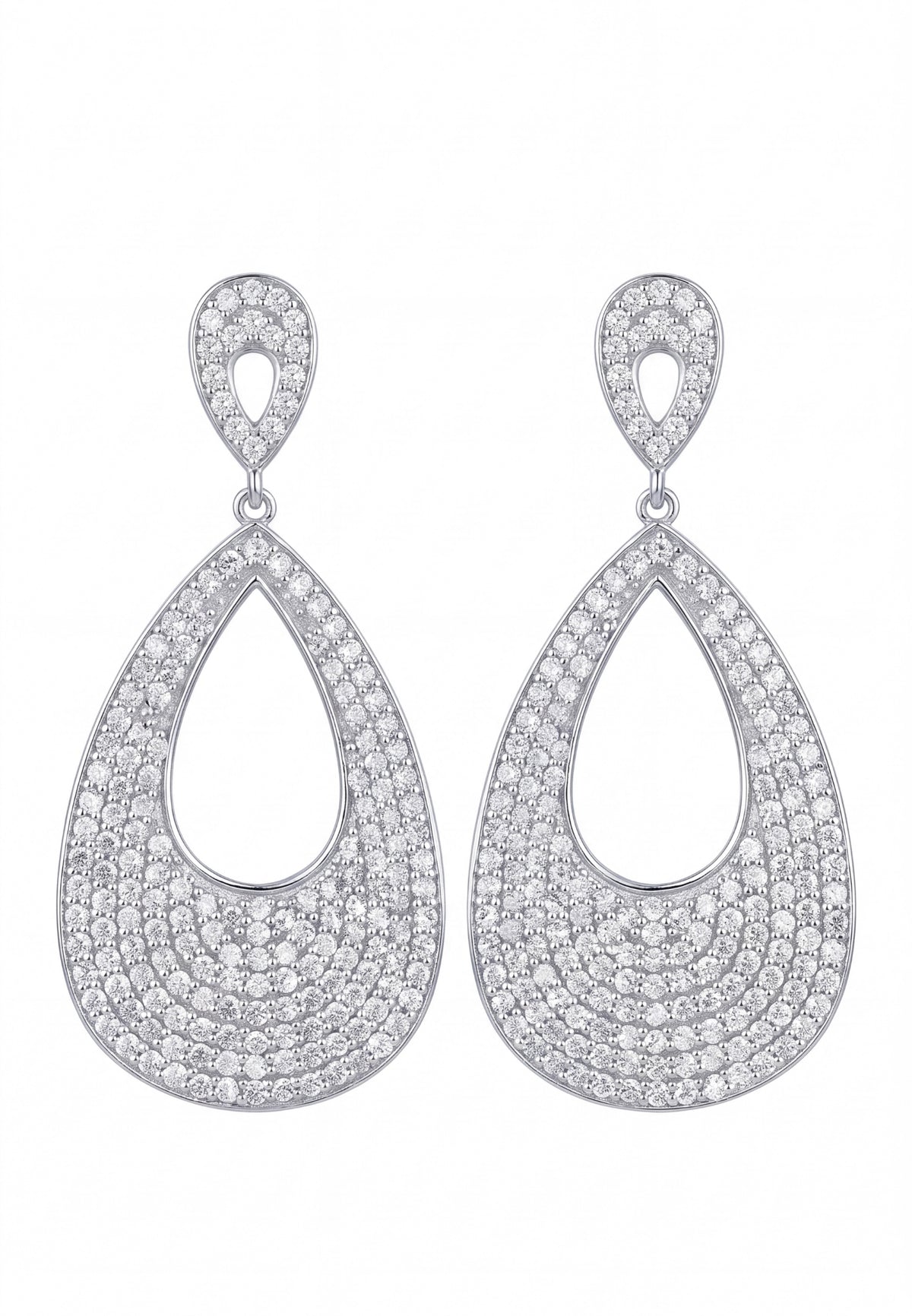 Samira Teardrop Earrings Silver