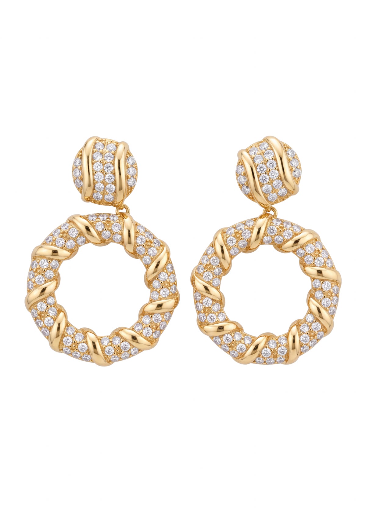 Chantilly Drop Earrings Gold